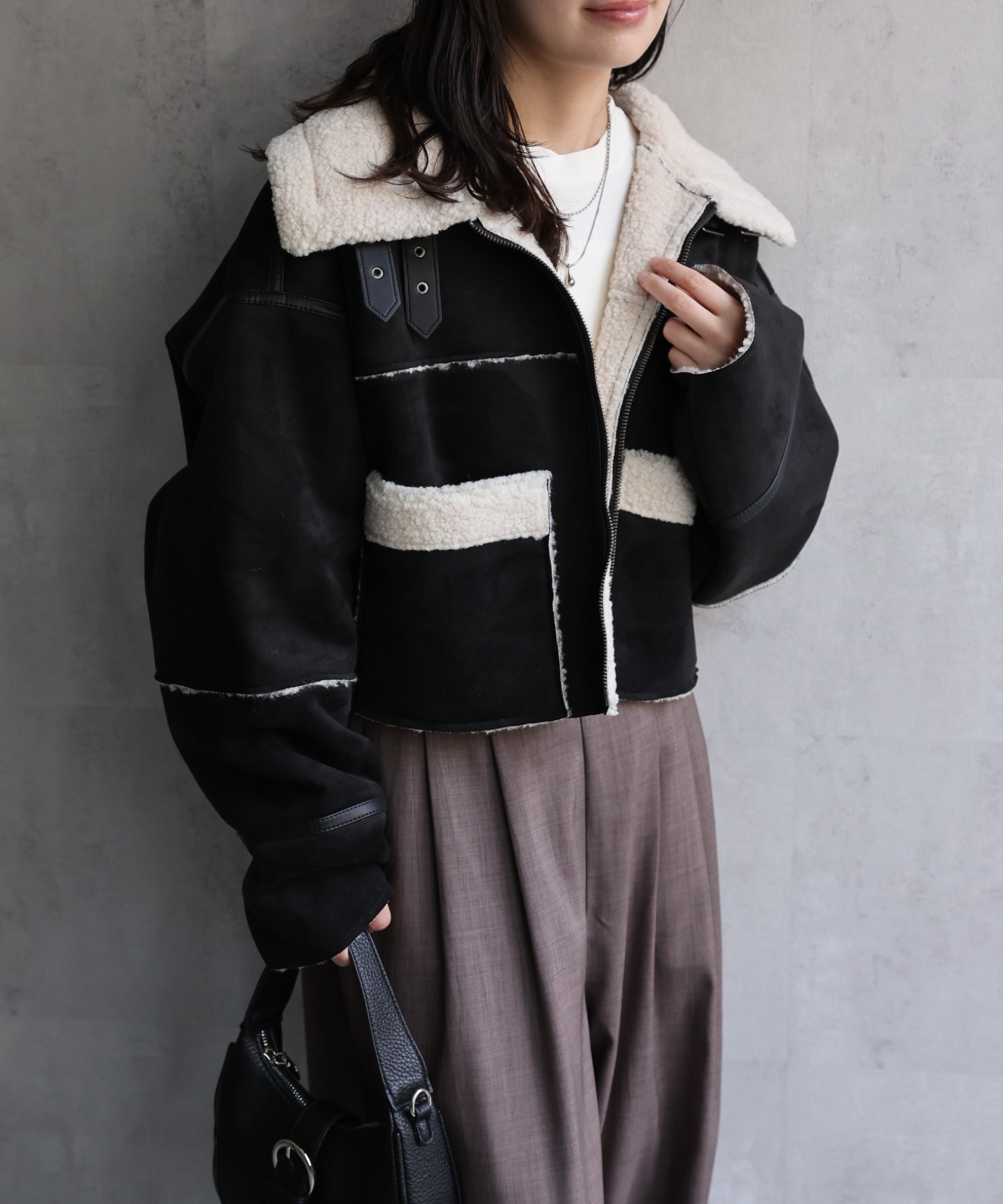 model：156cm 着用サイズ：FREE
