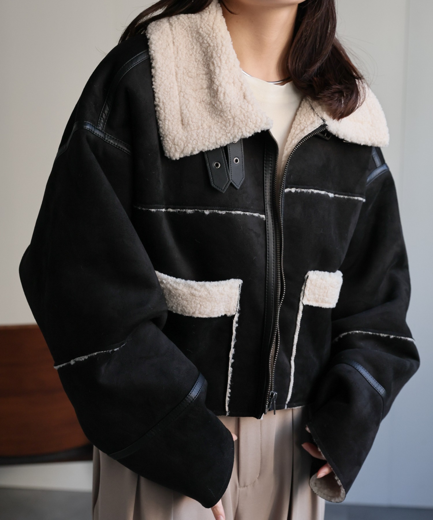 model：156cm 着用サイズ：FREE