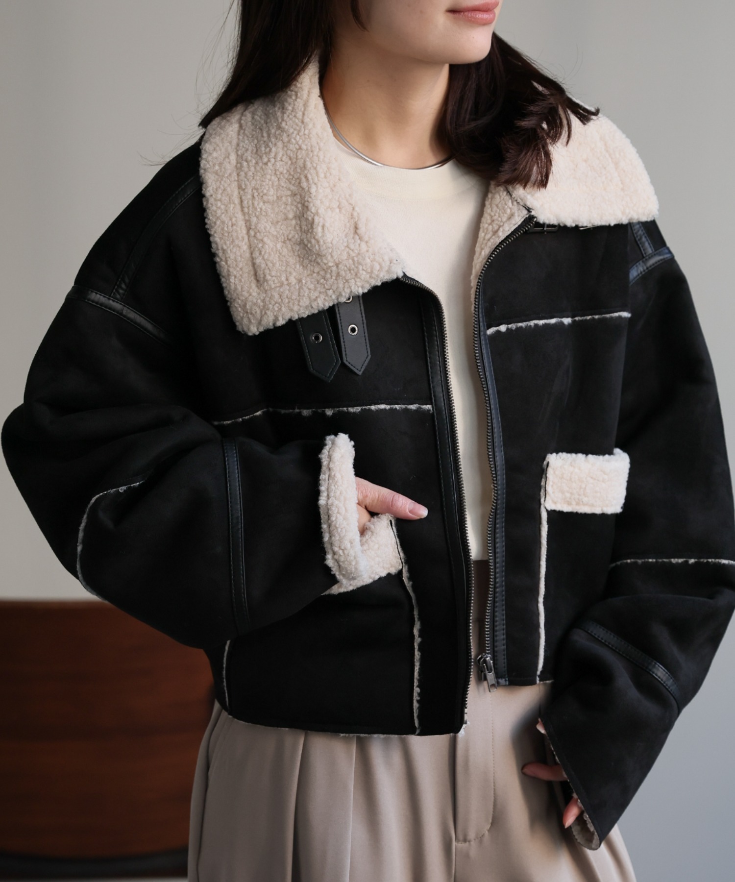 model：156cm 着用サイズ：FREE