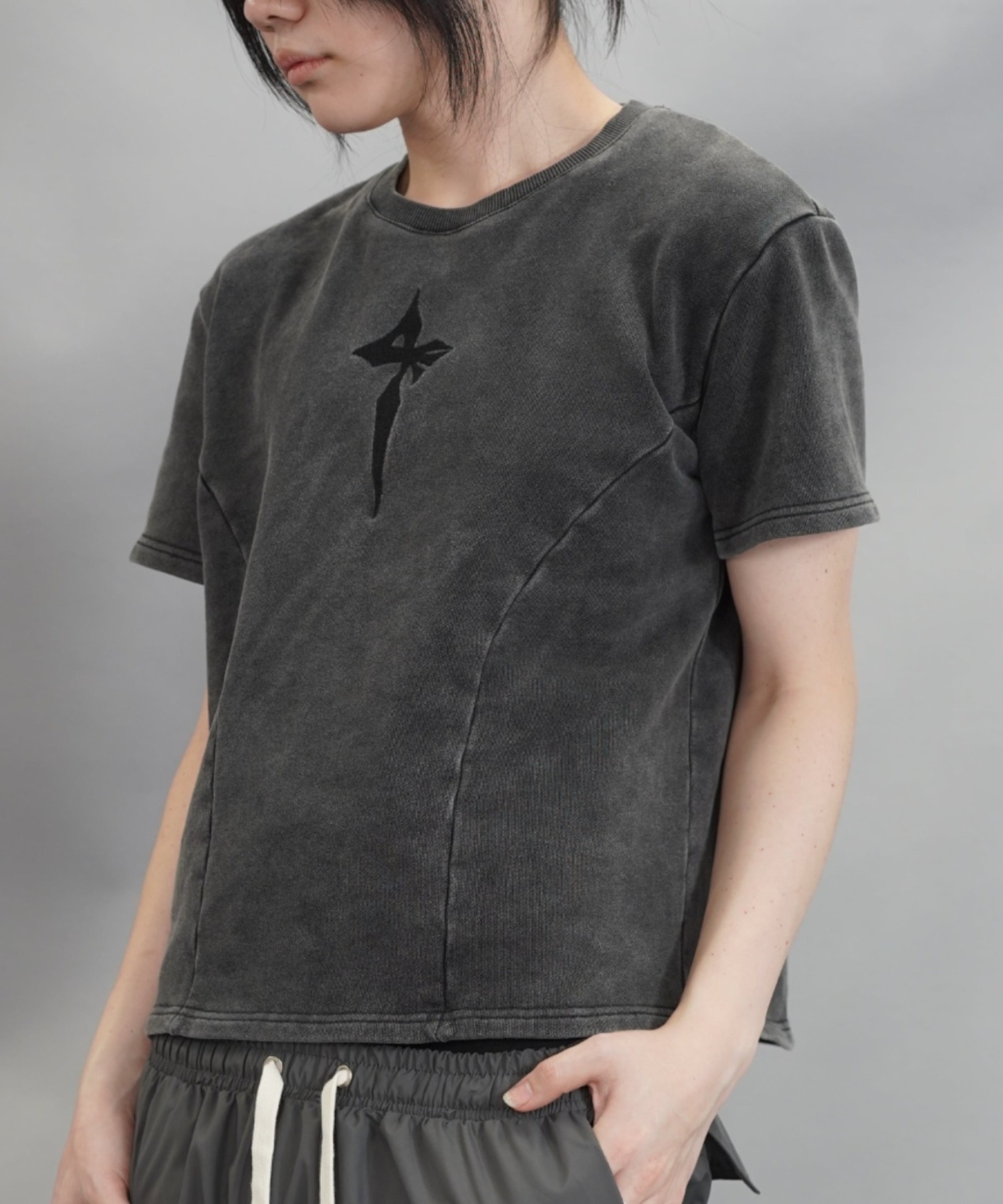 A'GEM/9 × .kom『LOVE KILLER/ラブ キラー』embroidery logo washed
