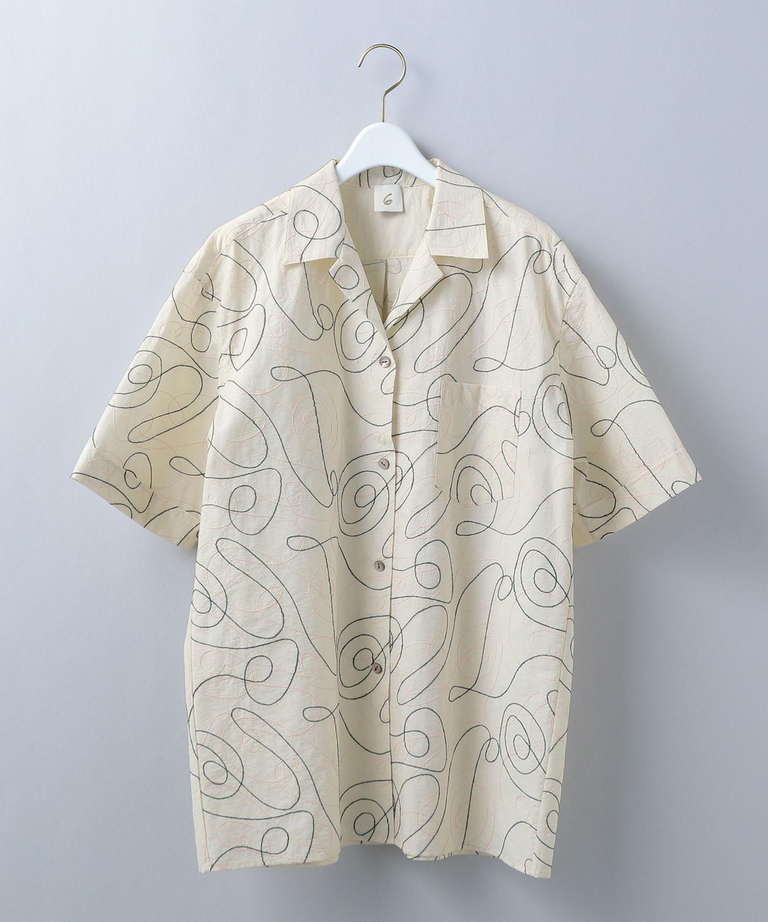 定価の31%OFF ＜6(ROKU)＞EMBROIDERY SHORT SLEEVE SHIRT/シャツ まとめ買い005-6（ROKU）,トップス  - hotelkenti.ci