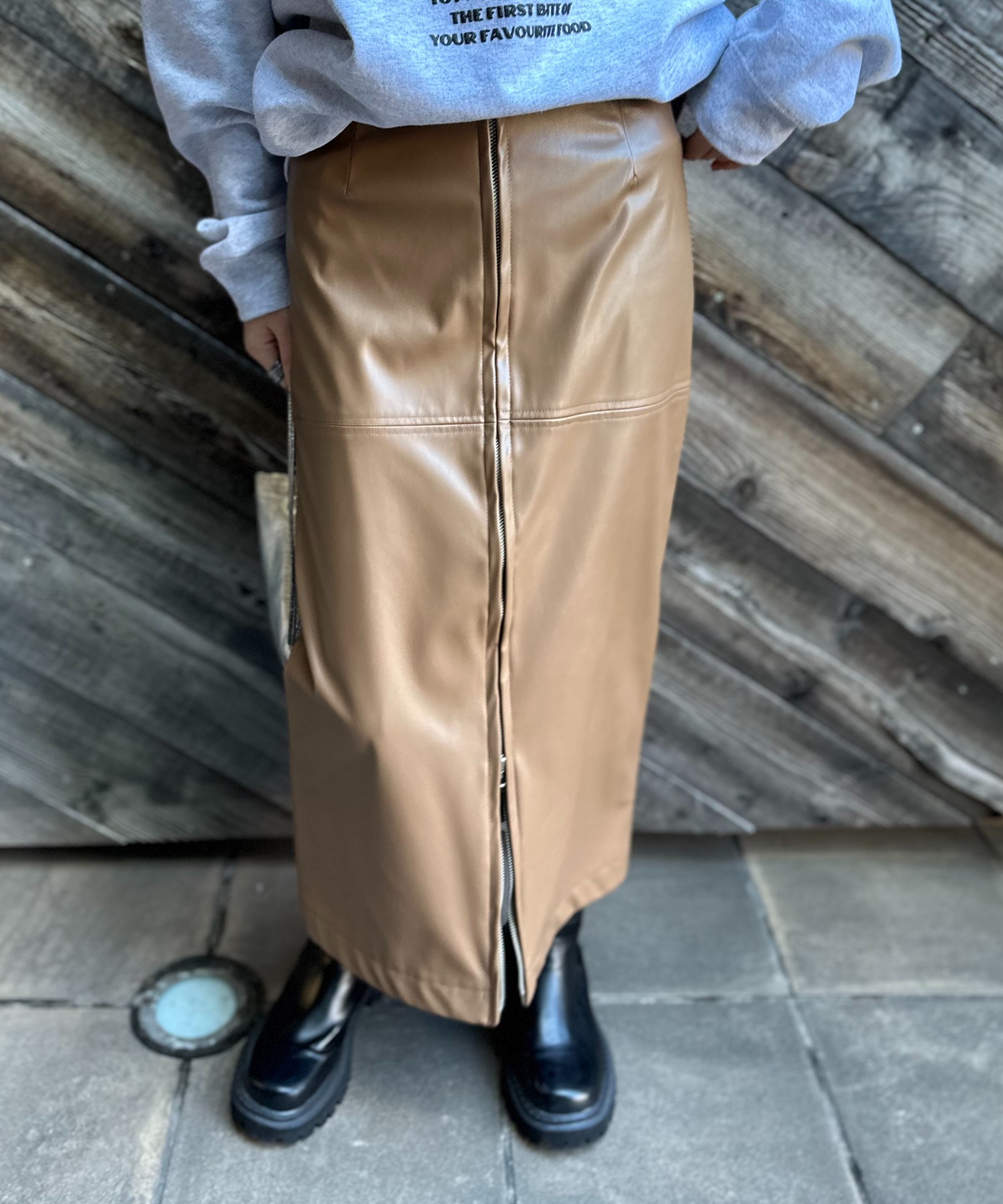 キャメル
model:154cm 着用サイズ:FREE