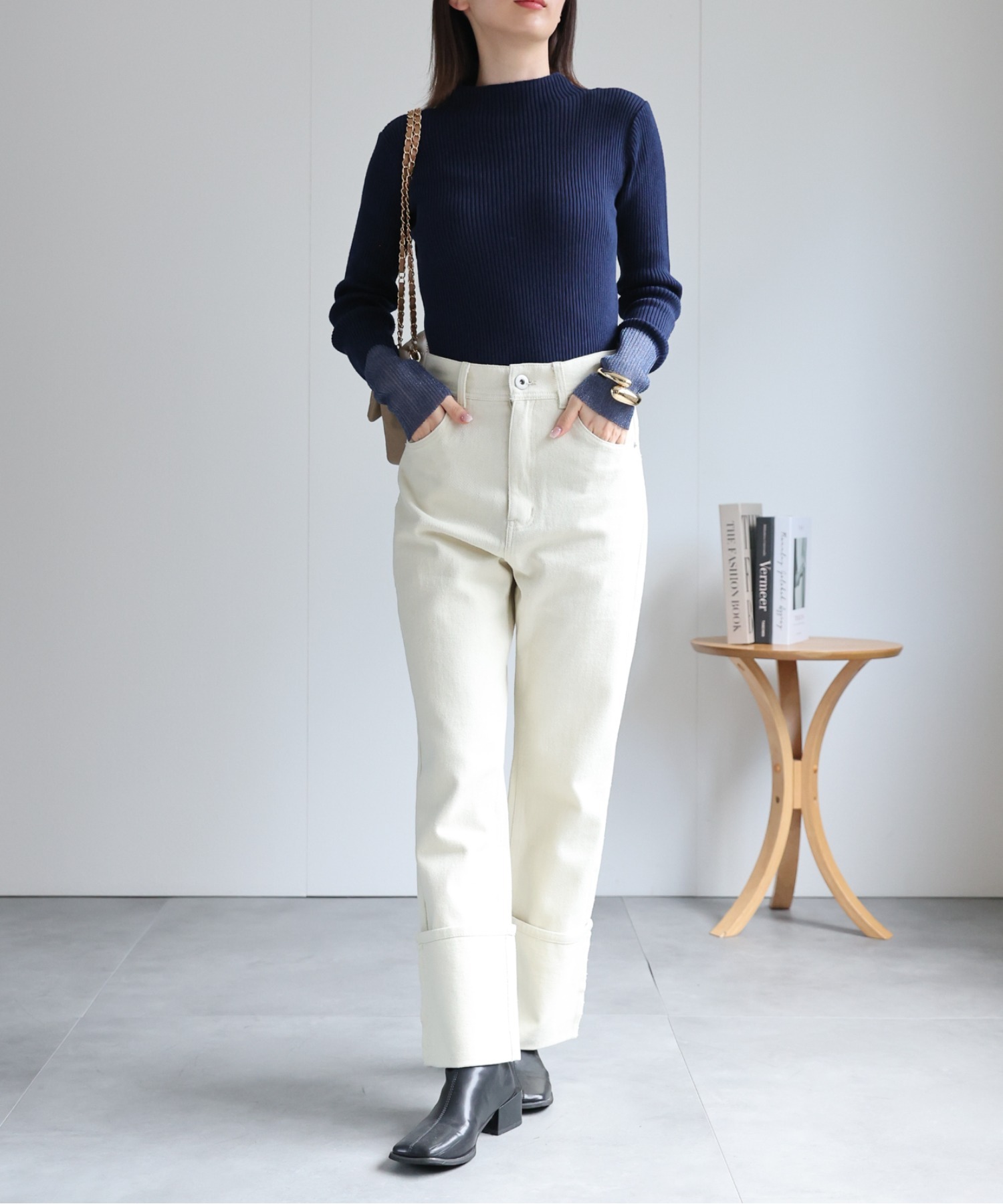 model：162cm 着用サイズ：F