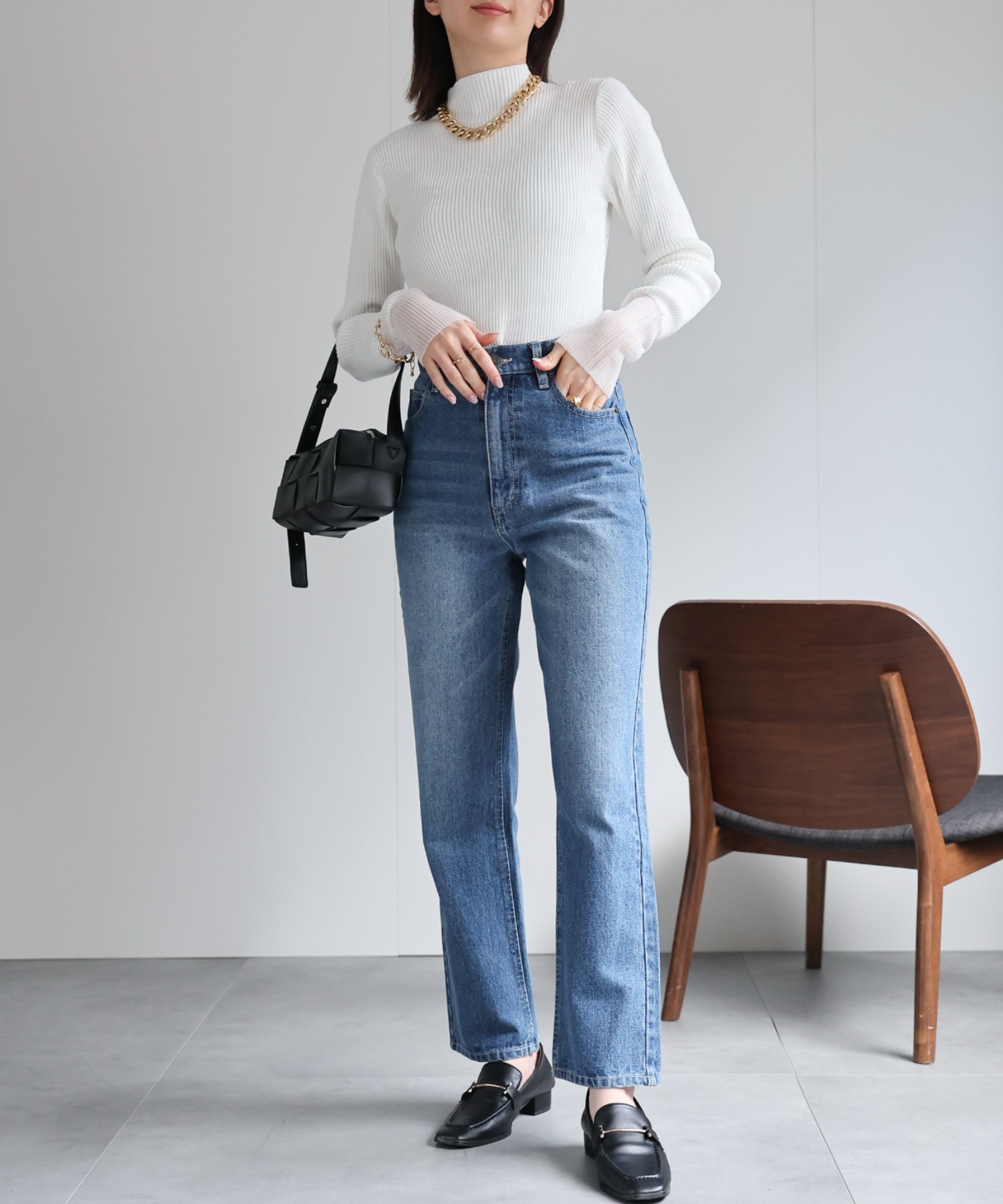 model：162cm 着用サイズ：F