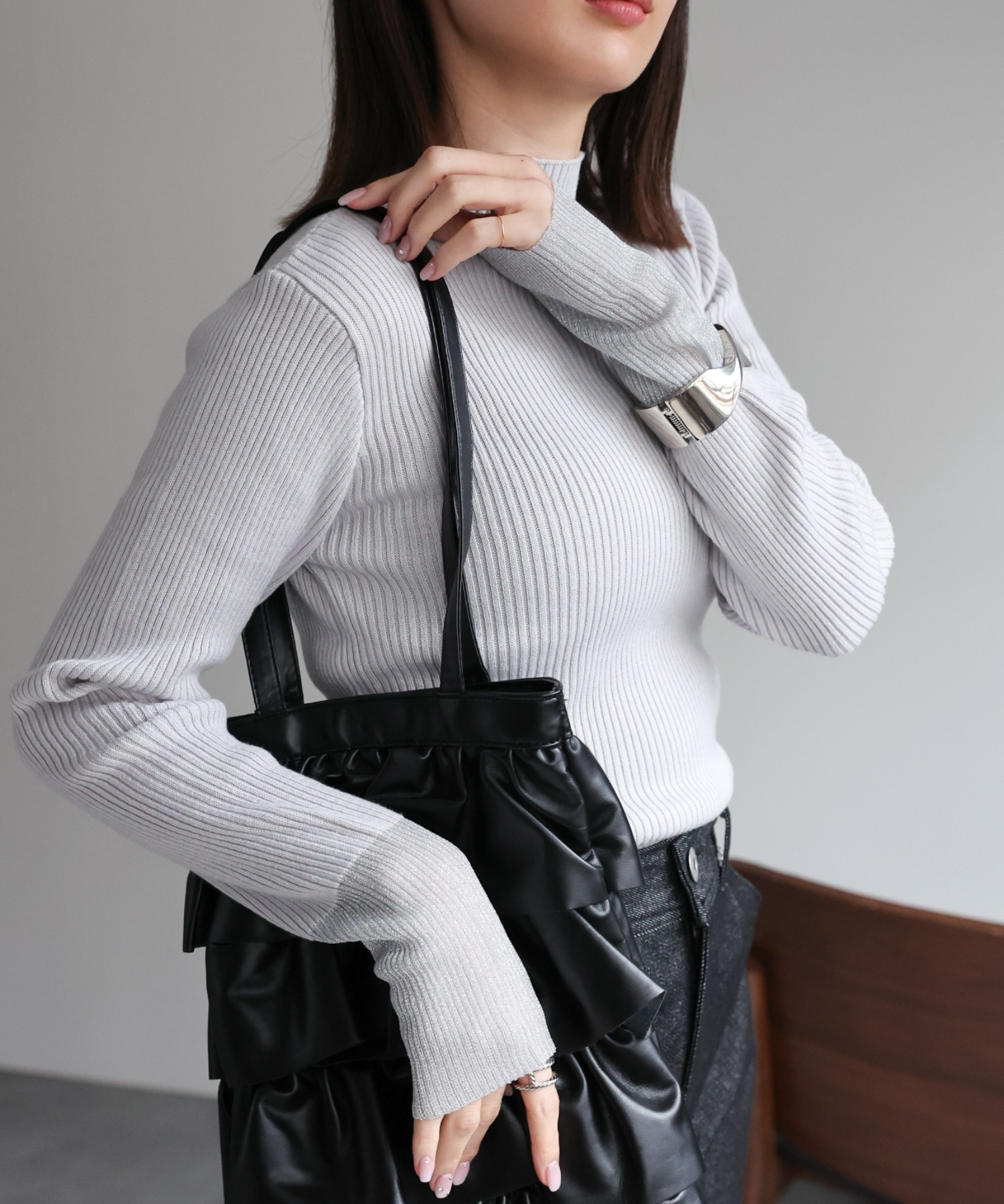 model：162cm 着用サイズ：F