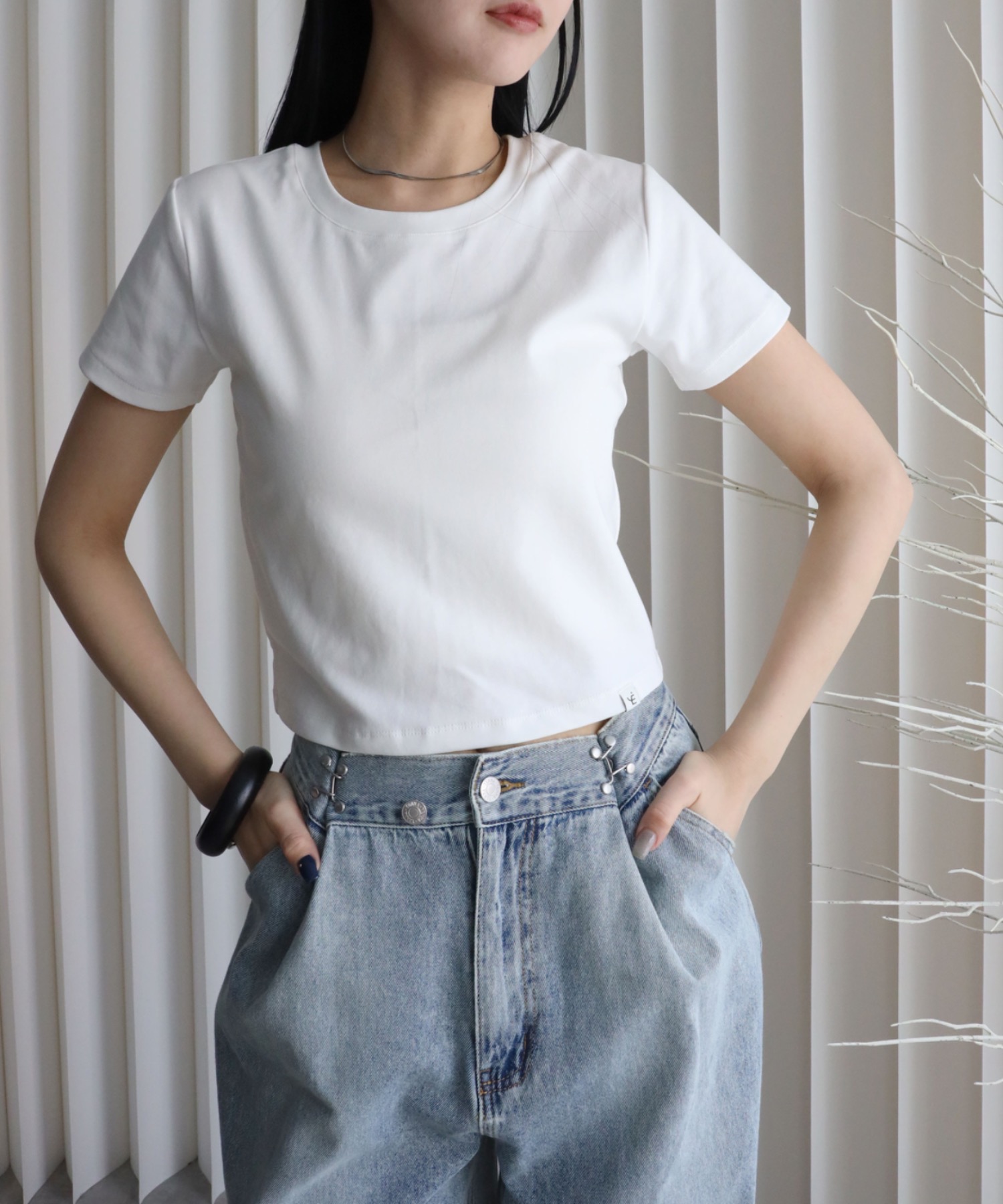model：164cm. 着用サイズ：FREE