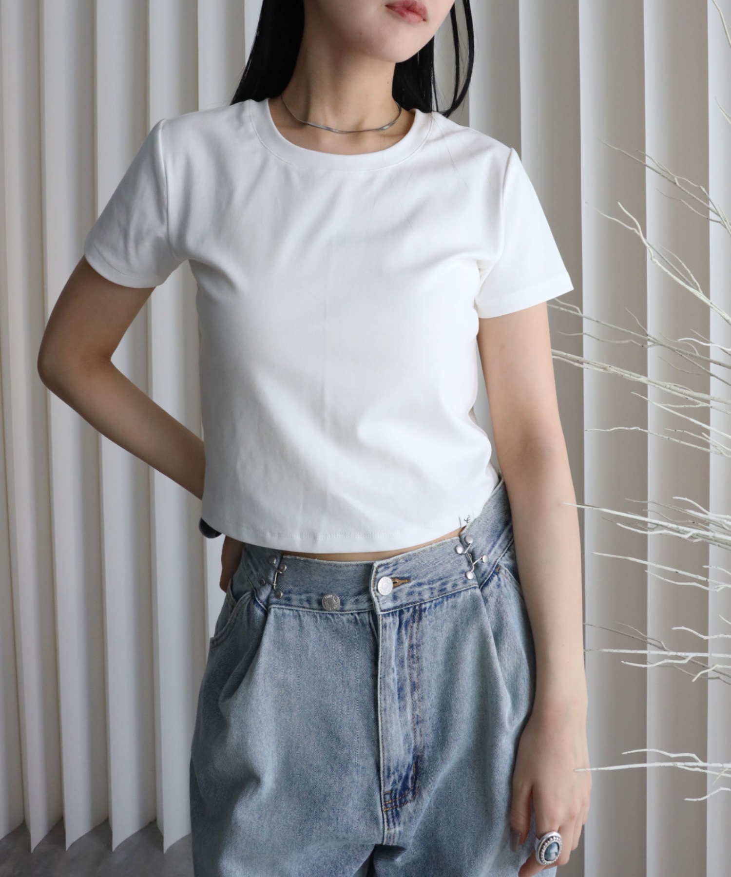 model：164cm. 着用サイズ：FREE