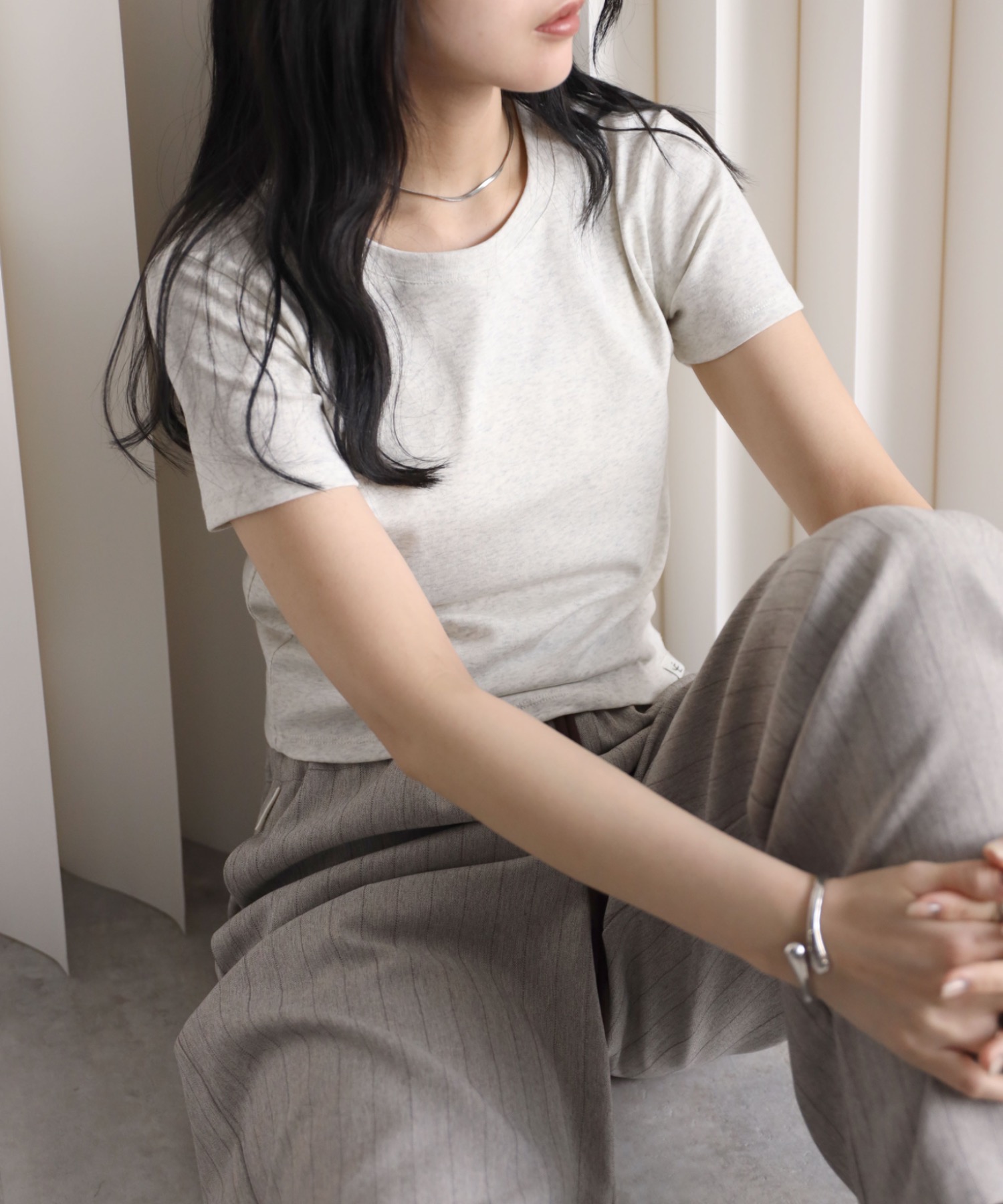 model：164cm. 着用サイズ：FREE
