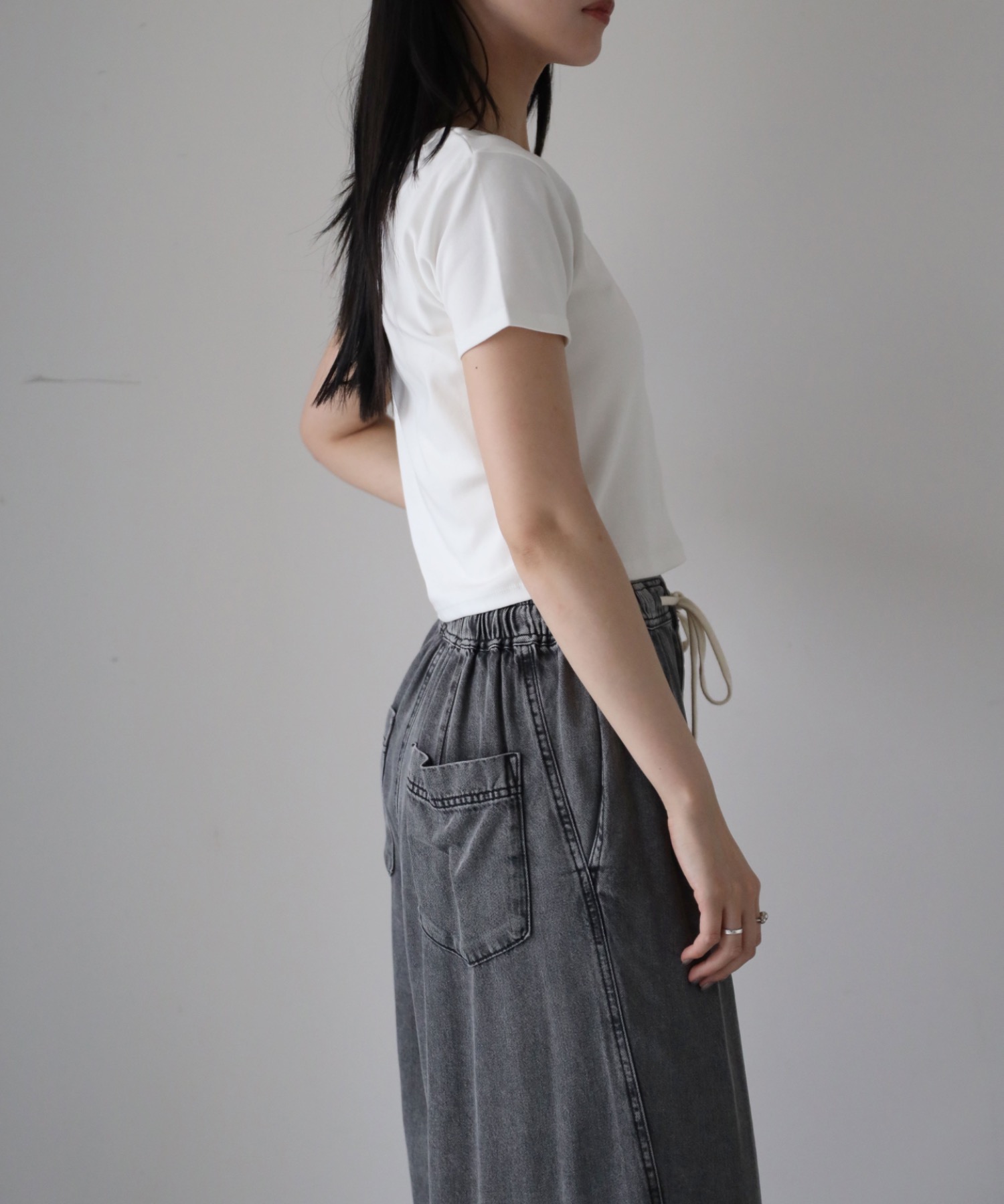 model：164cm. 着用サイズ：FREE