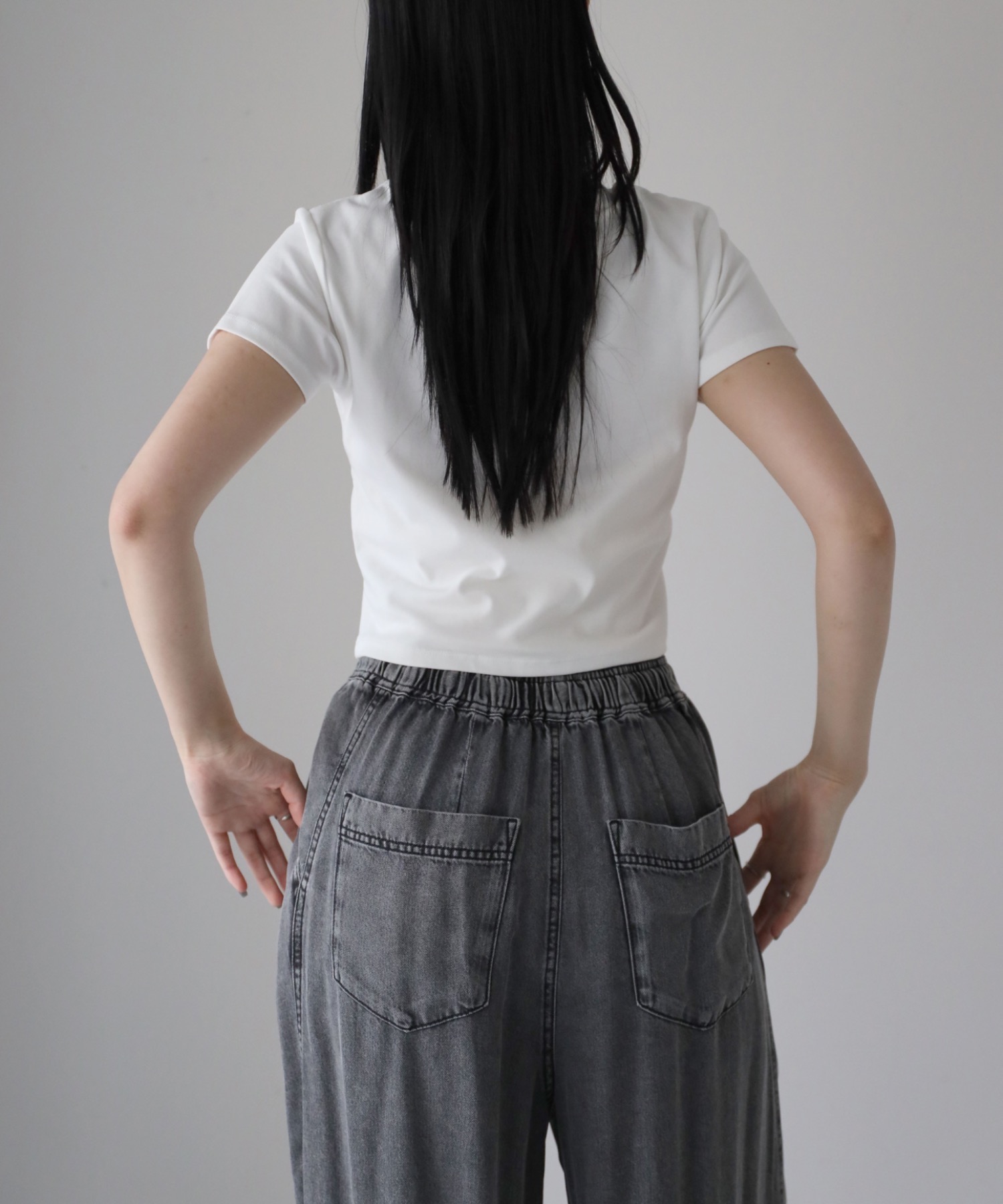 model：164cm. 着用サイズ：FREE