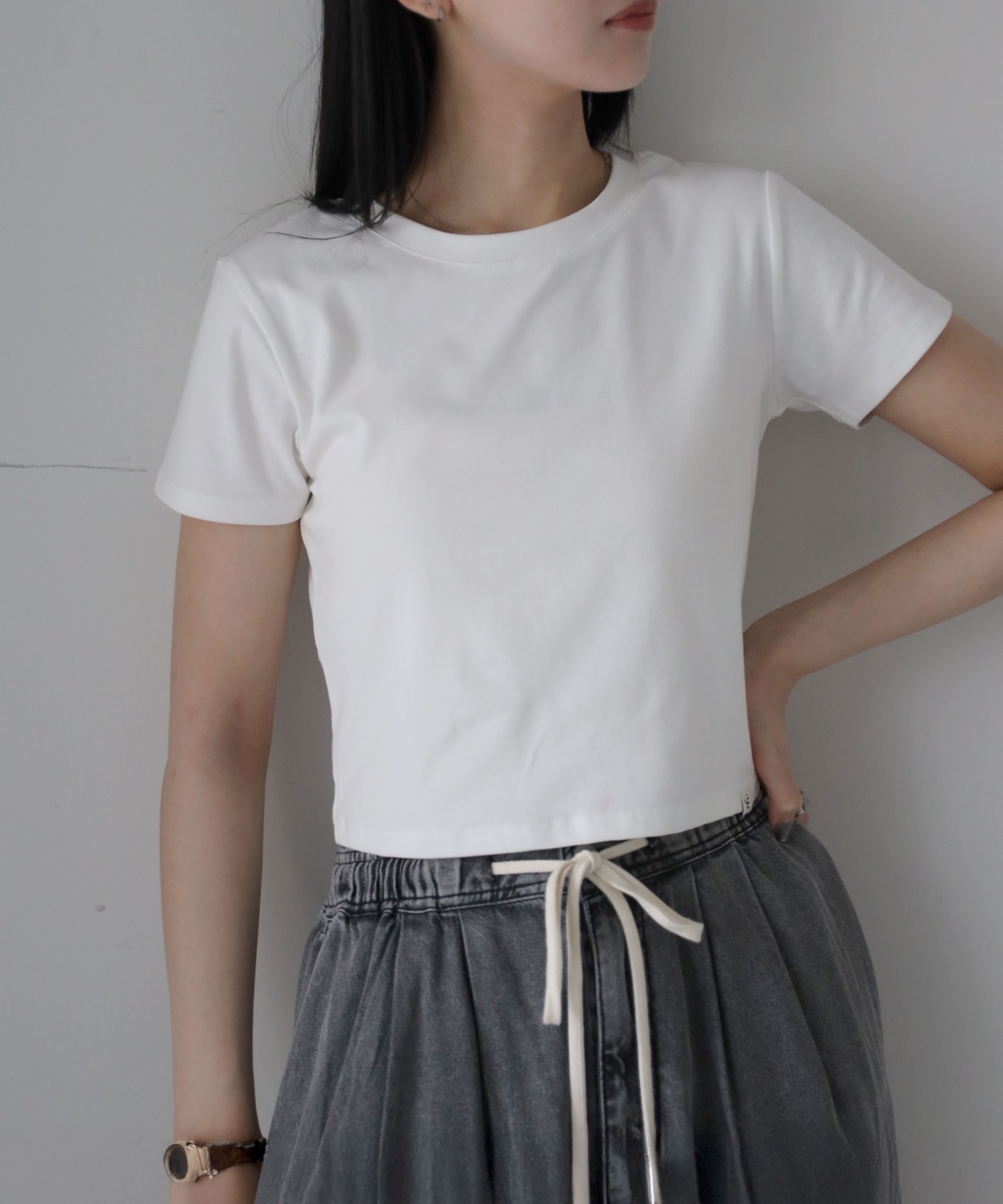 model：164cm. 着用サイズ：FREE