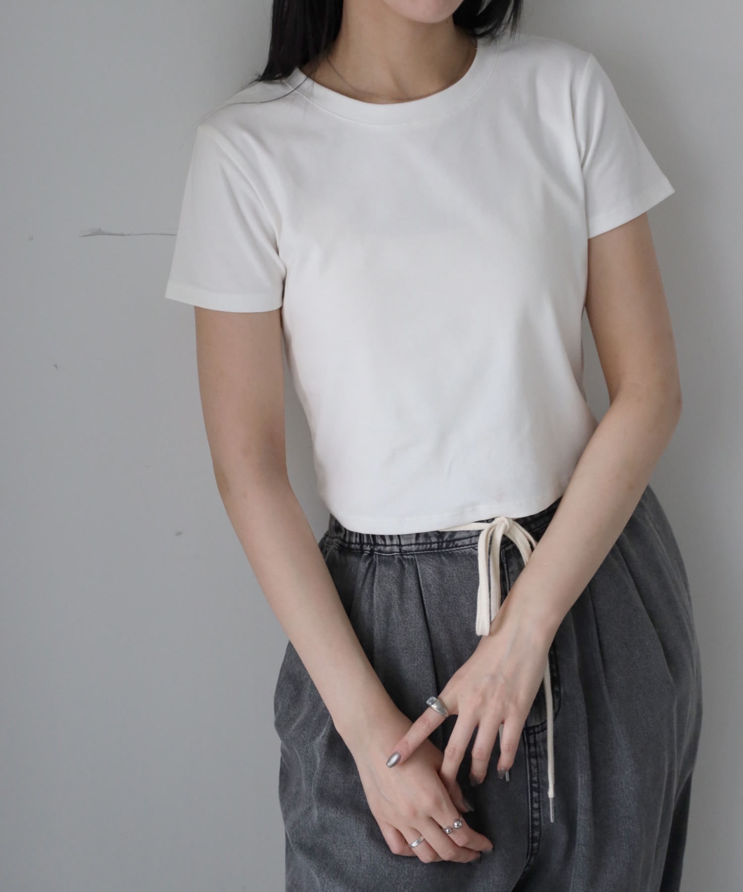model：164cm. 着用サイズ：FREE