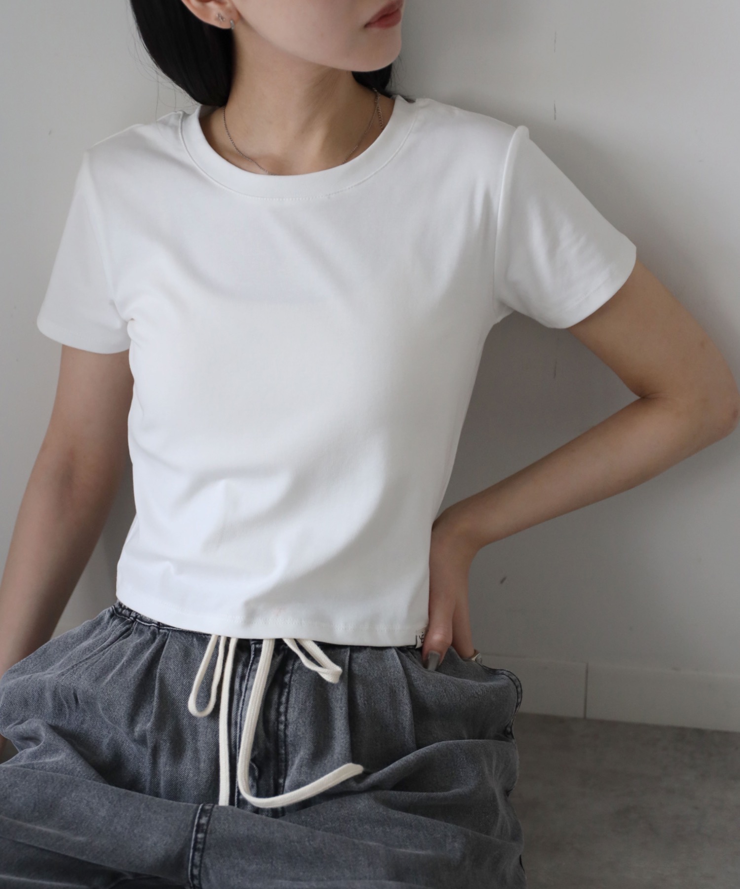 model：164cm. 着用サイズ：FREE