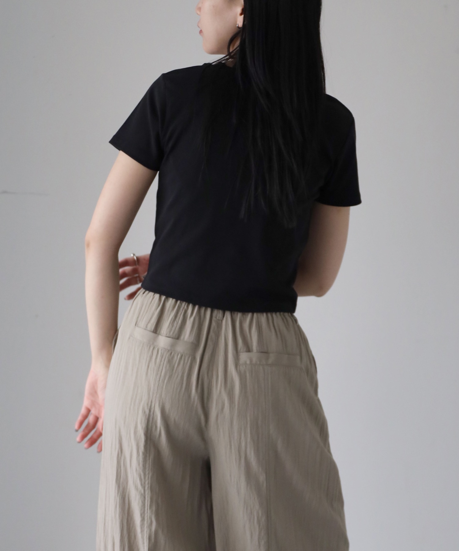 model：164cm. 着用サイズ：FREE