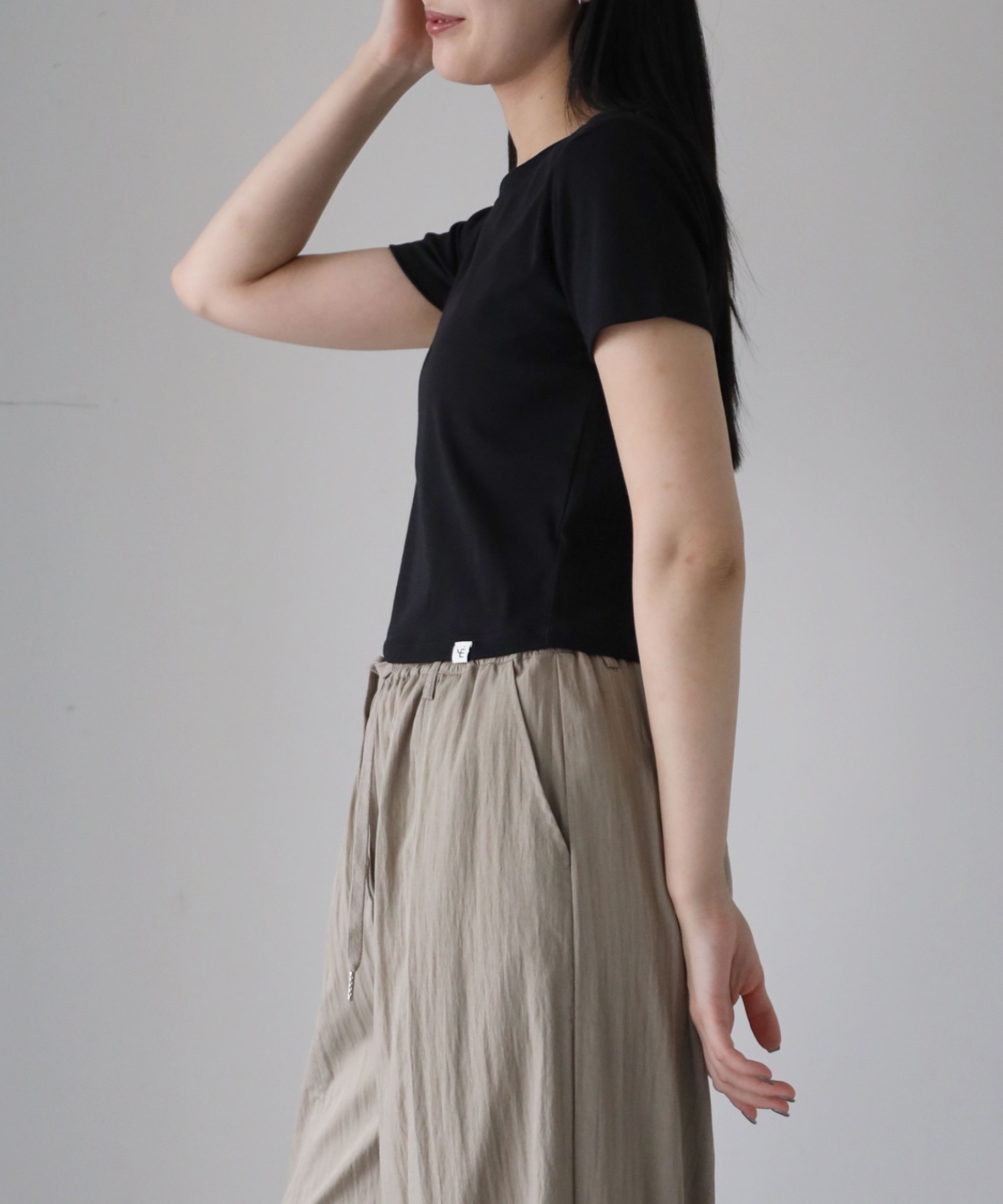 model：164cm. 着用サイズ：FREE