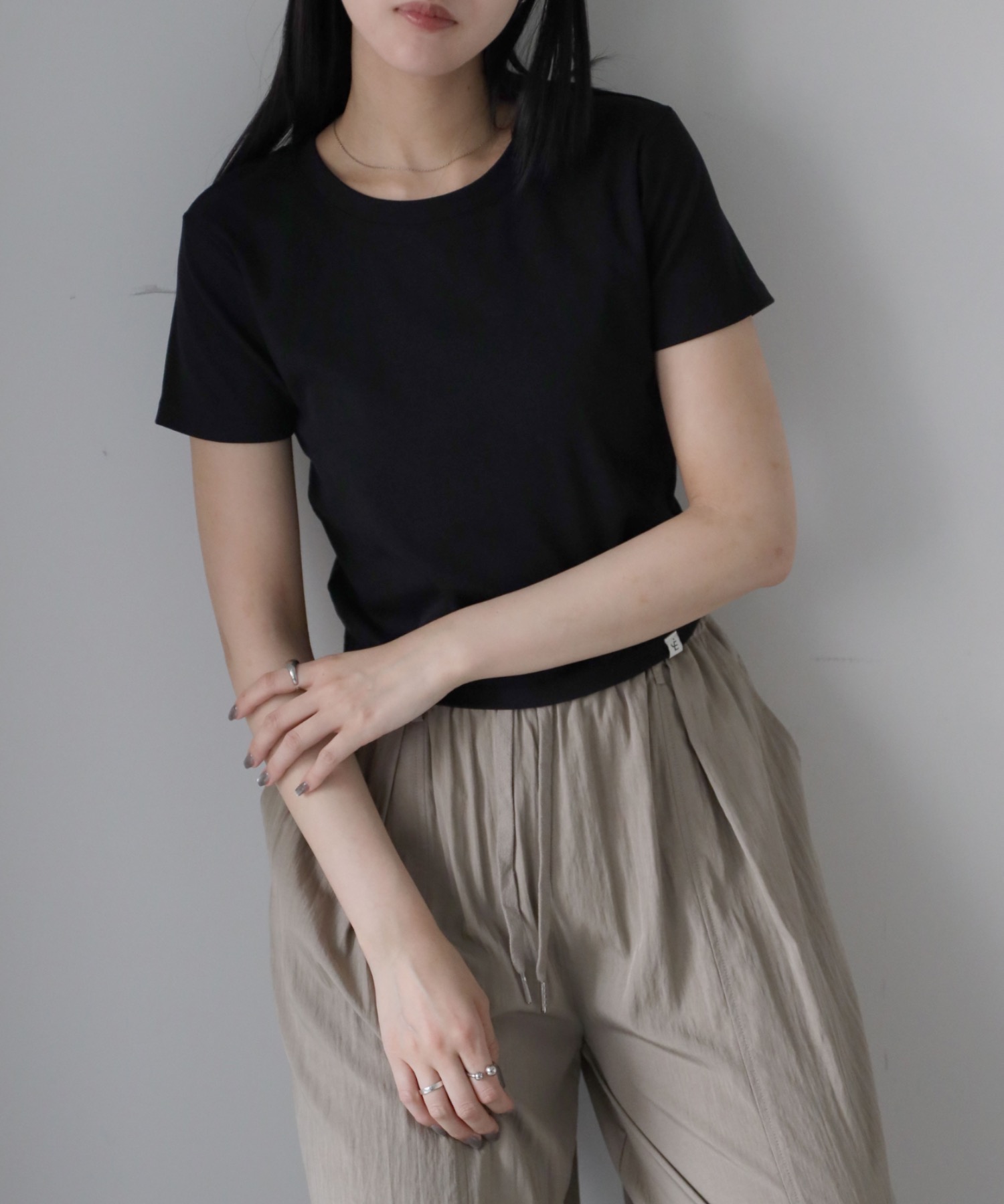 model：164cm. 着用サイズ：FREE