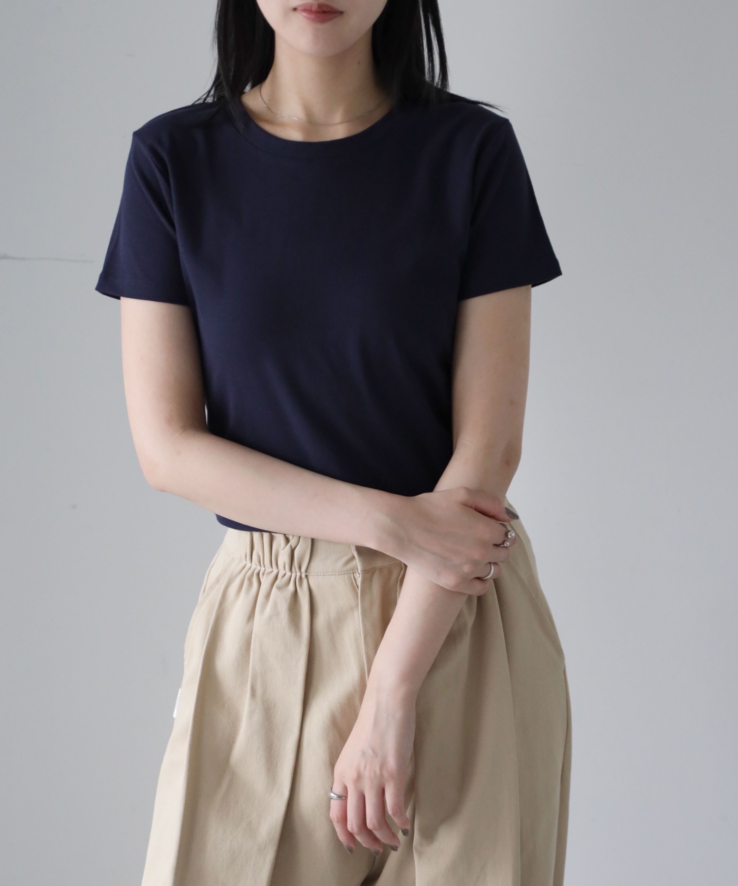 model：164cm. 着用サイズ：FREE