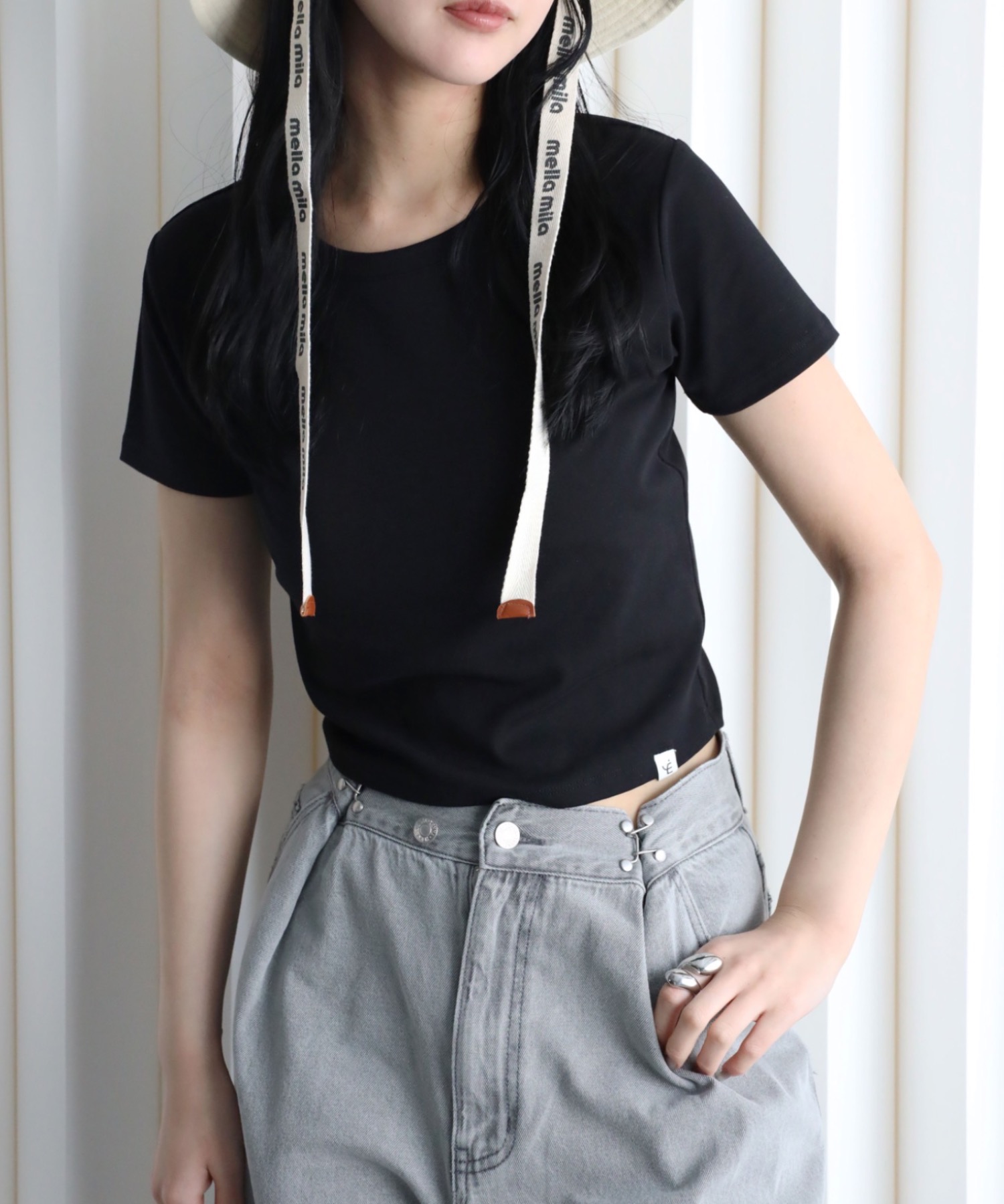 model：164cm. 着用サイズ：FREE