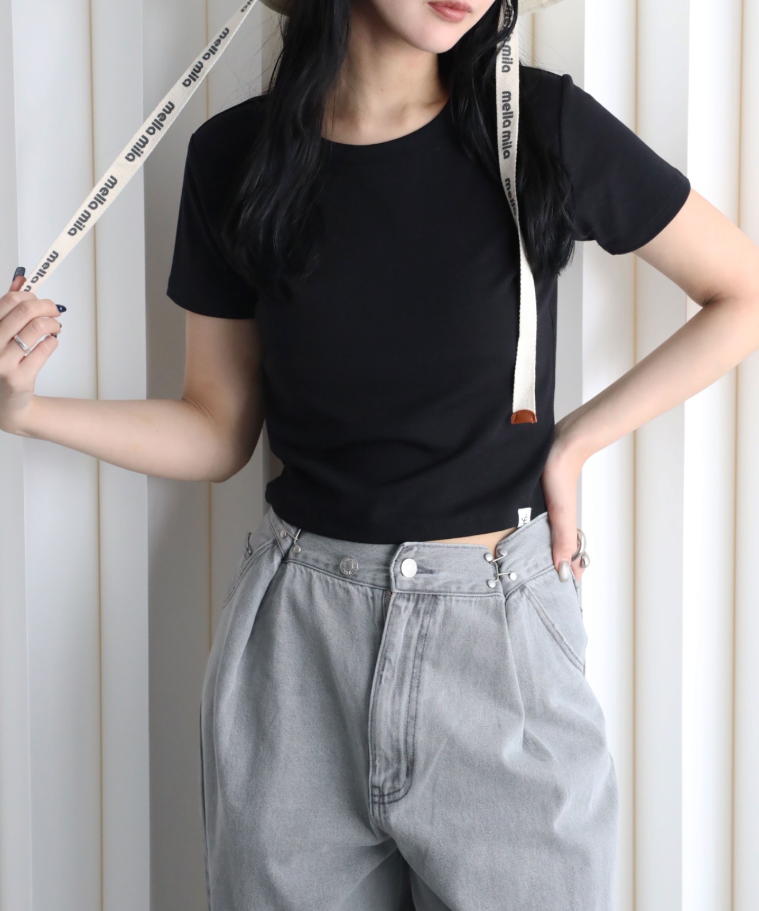 model：164cm. 着用サイズ：FREE