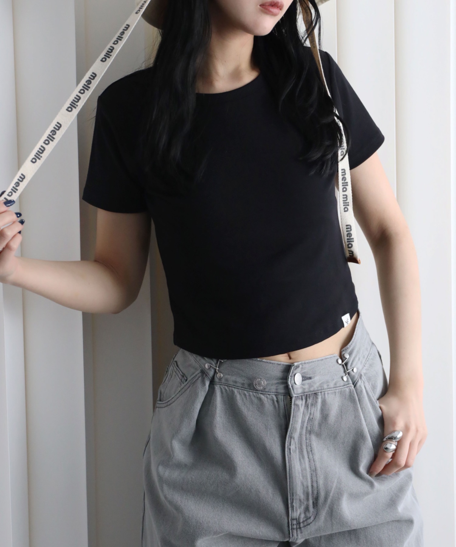 model：164cm. 着用サイズ：FREE
