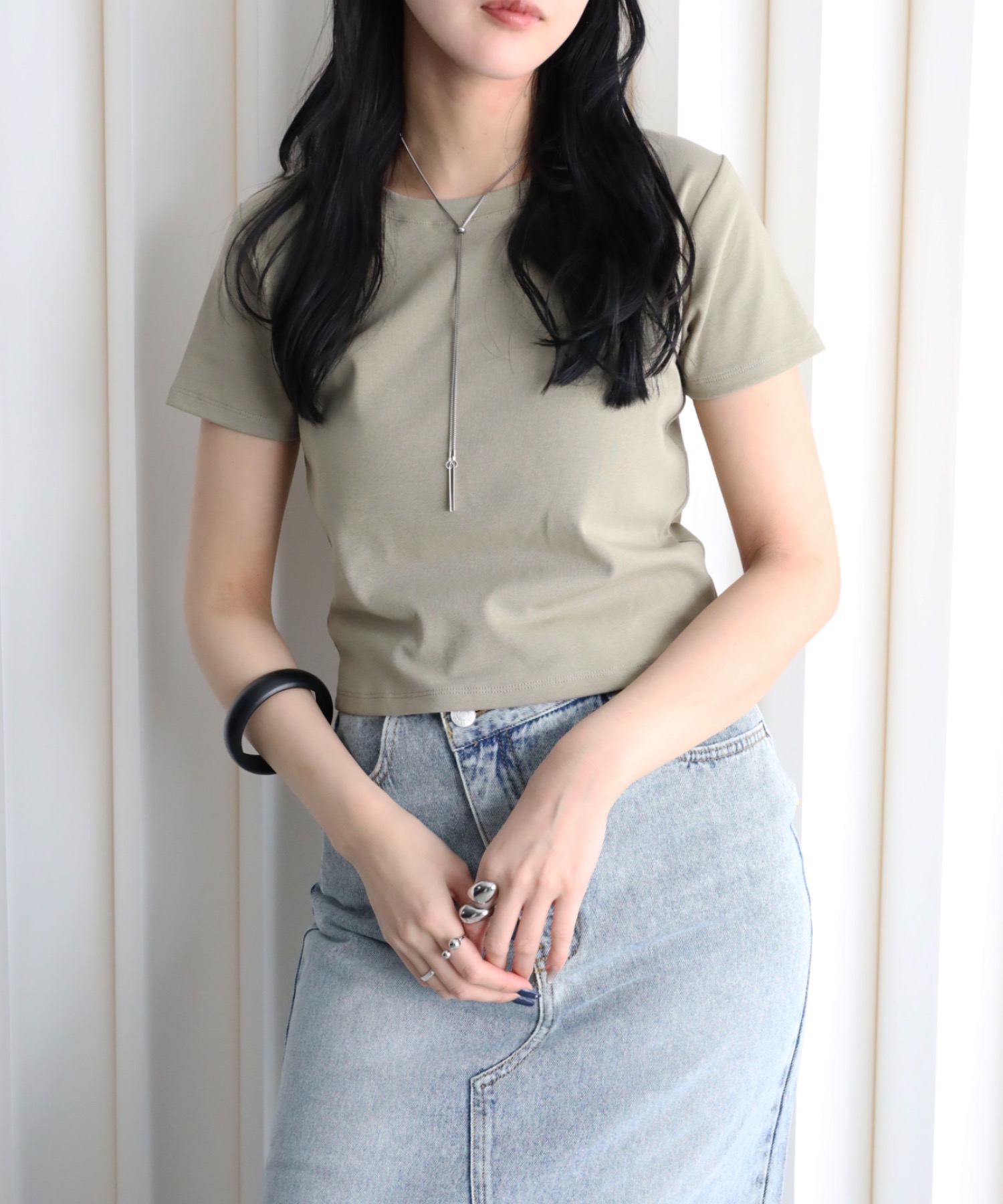 model：164cm. 着用サイズ：FREE
