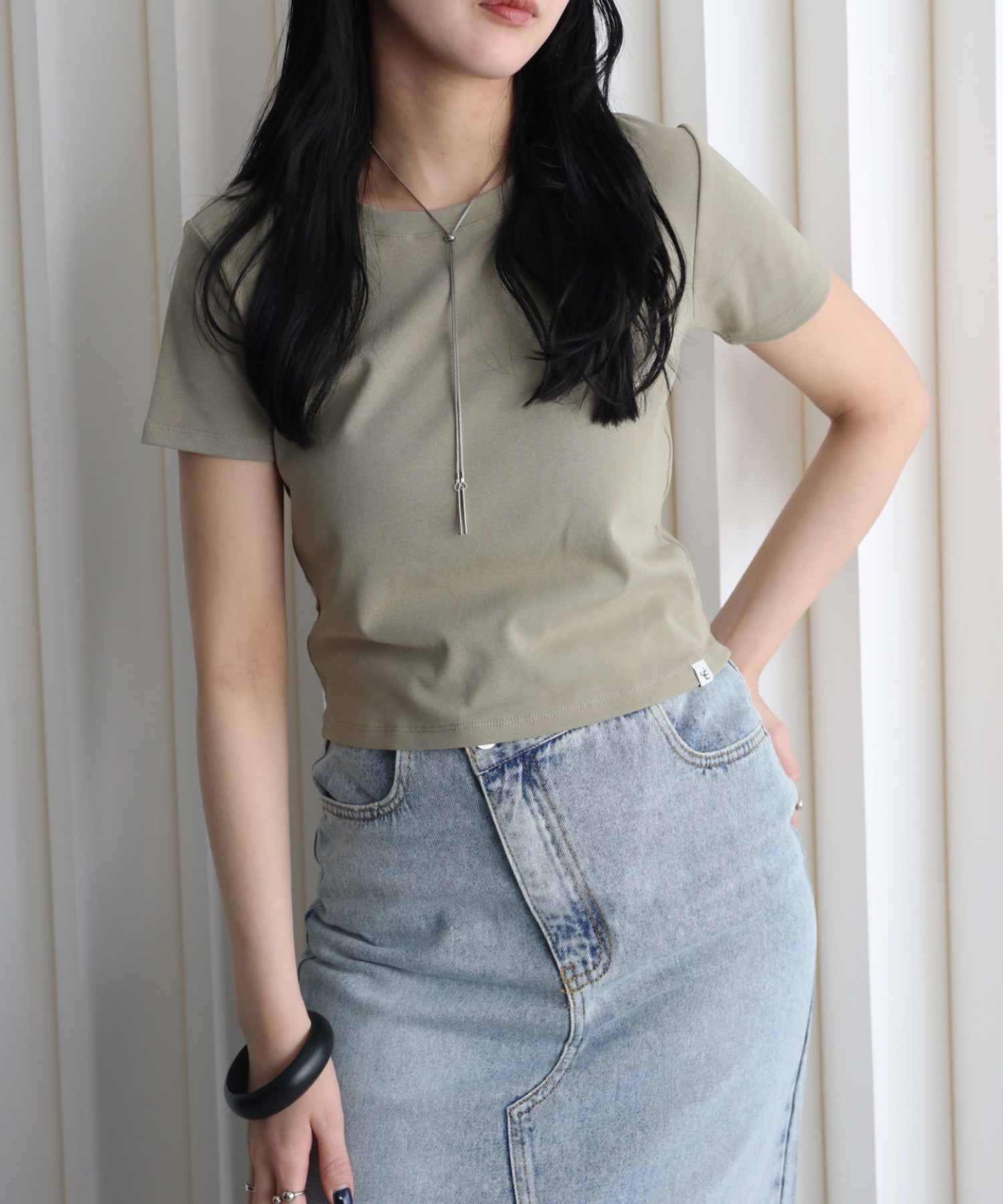 model：164cm. 着用サイズ：FREE
