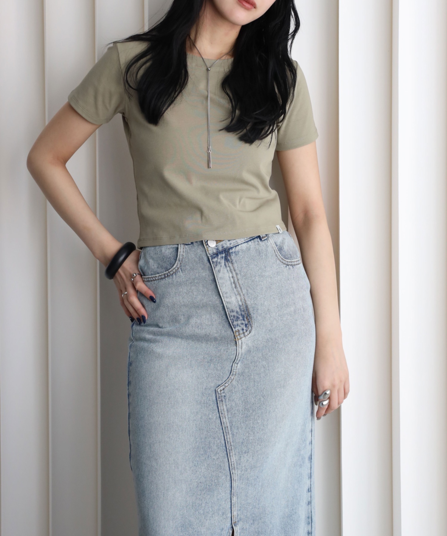 model：164cm. 着用サイズ：FREE