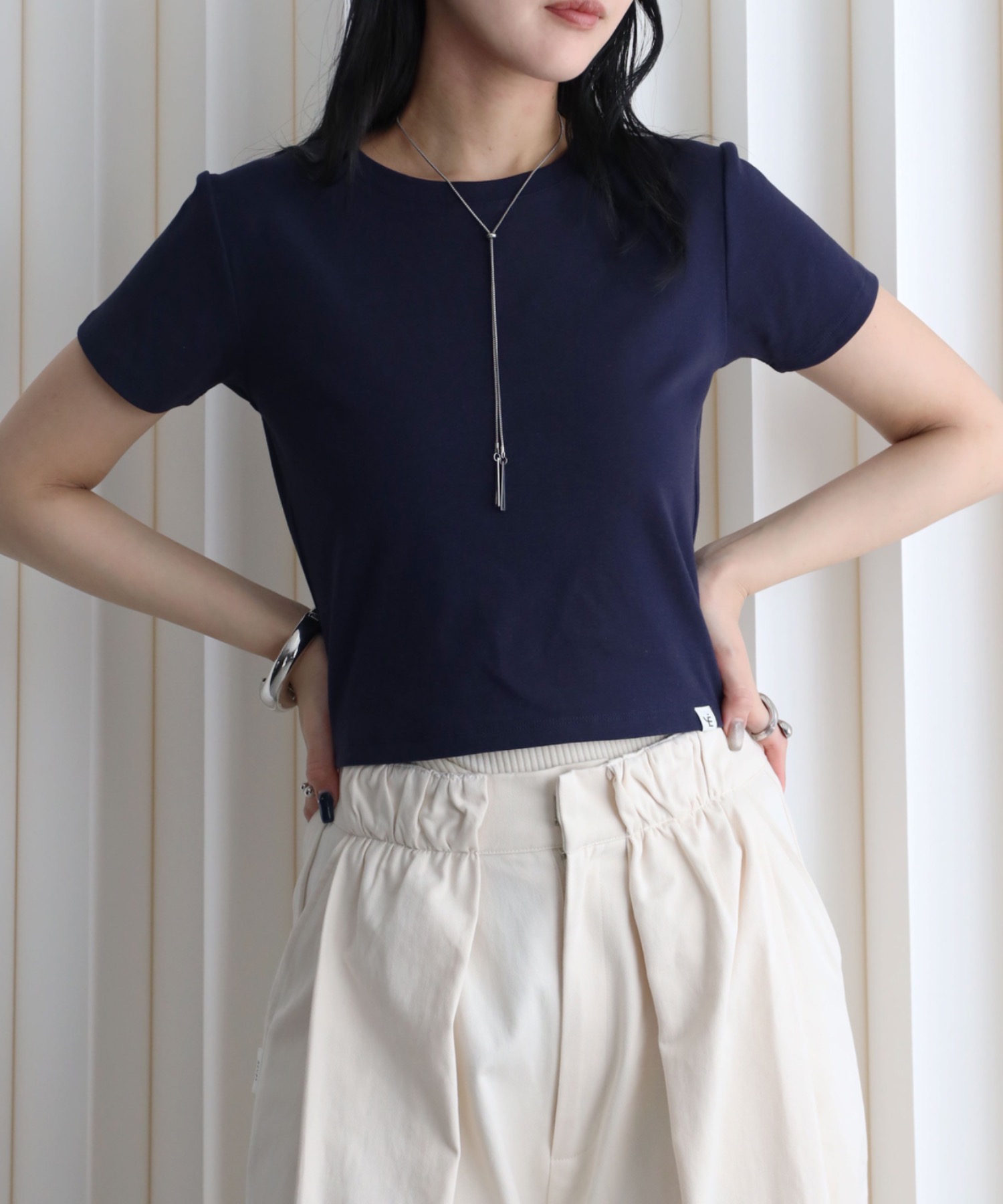 model：164cm. 着用サイズ：FREE