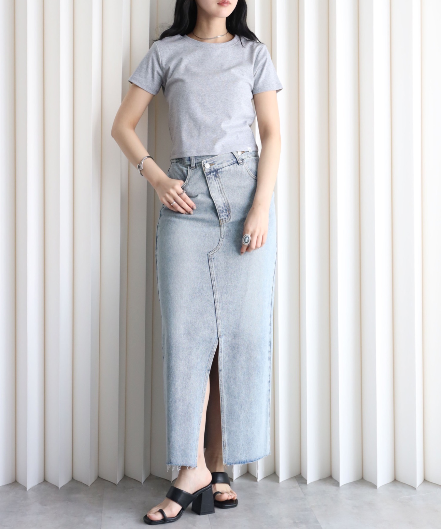 model：164cm. 着用サイズ：FREE