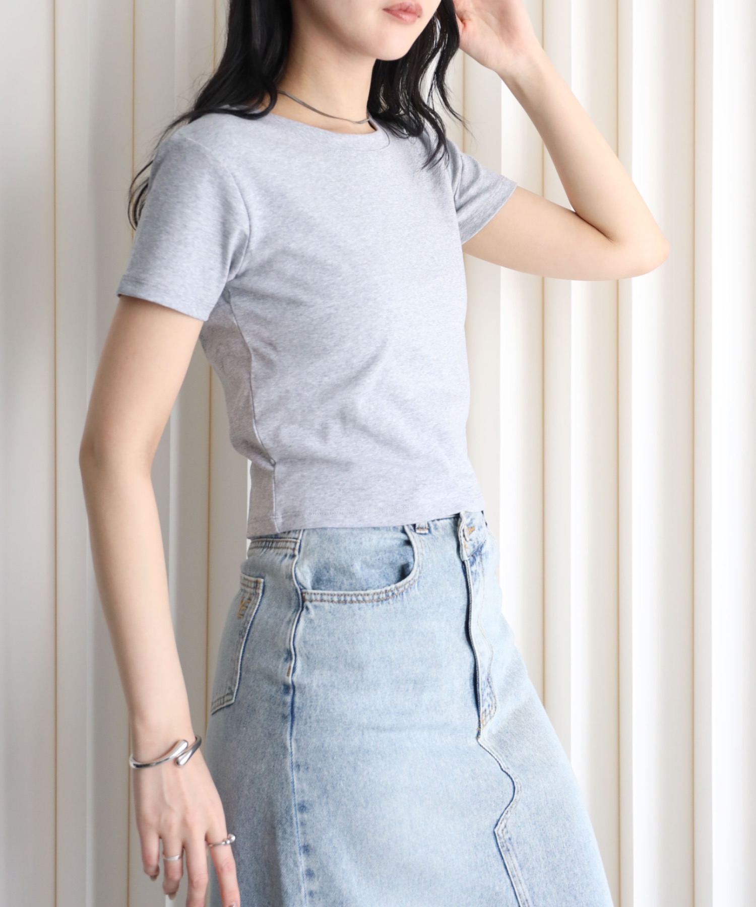 model：164cm. 着用サイズ：FREE