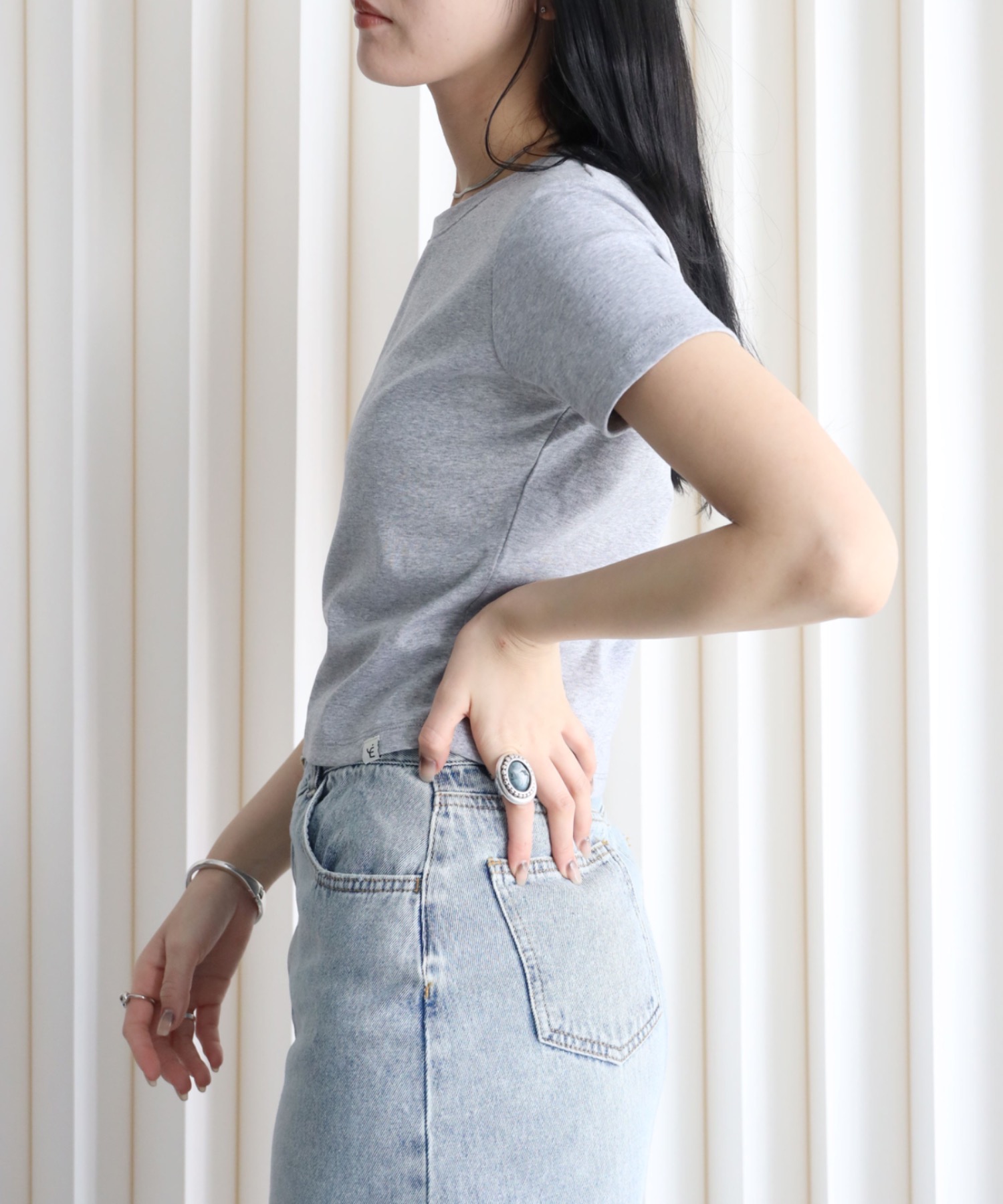 model：164cm. 着用サイズ：FREE