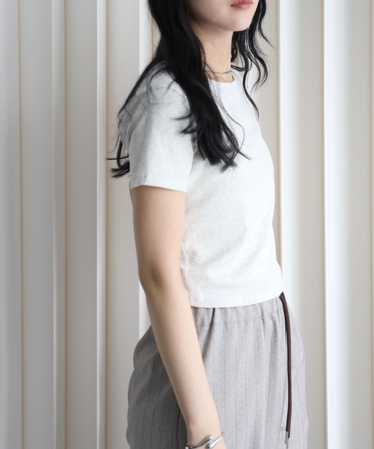 model：164cm. 着用サイズ：FREE