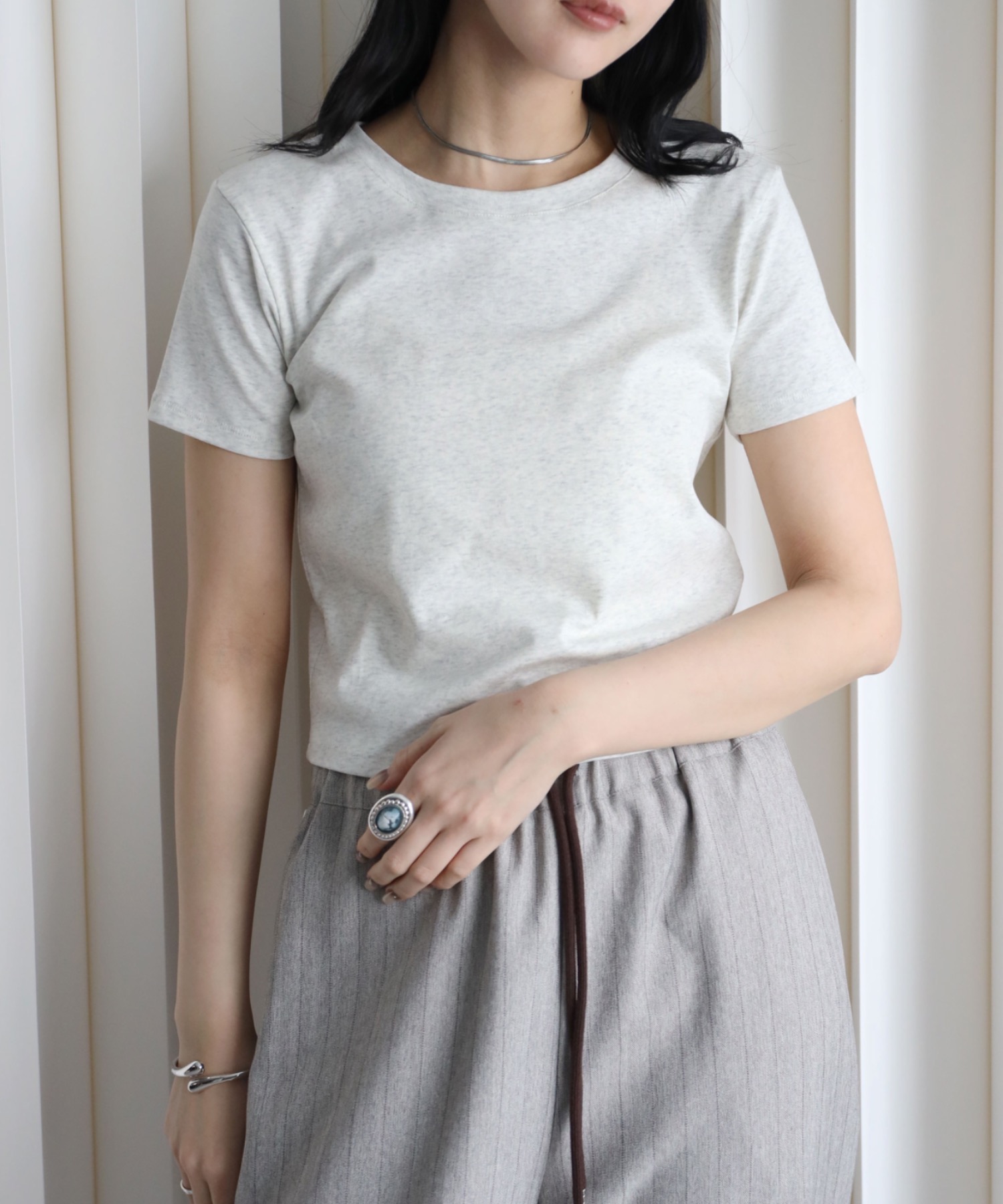 model：164cm. 着用サイズ：FREE