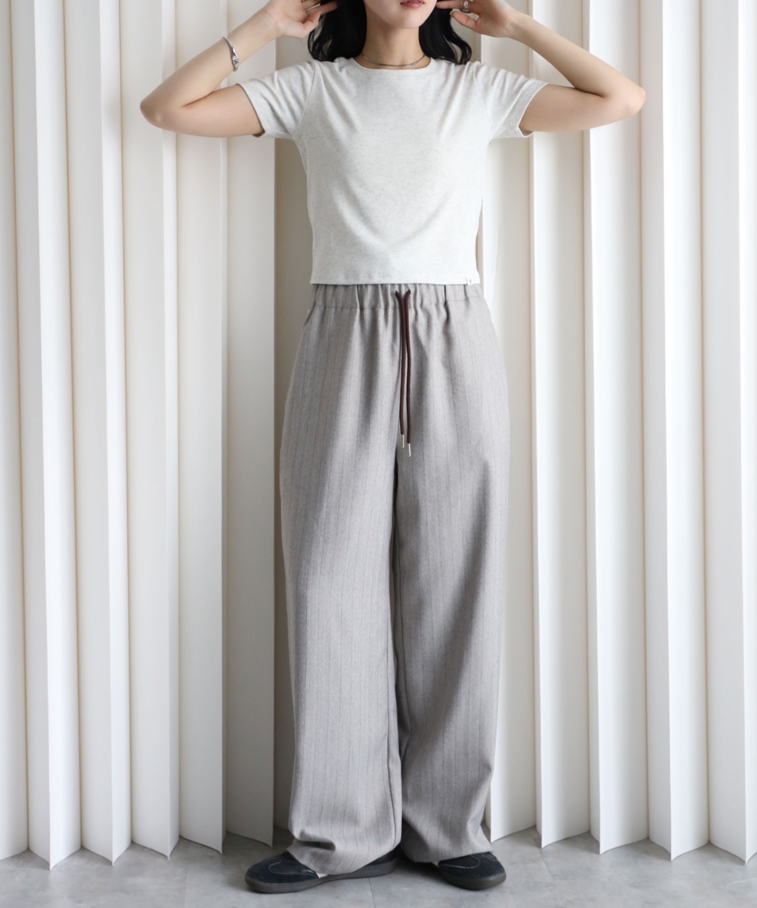 model：164cm. 着用サイズ：FREE