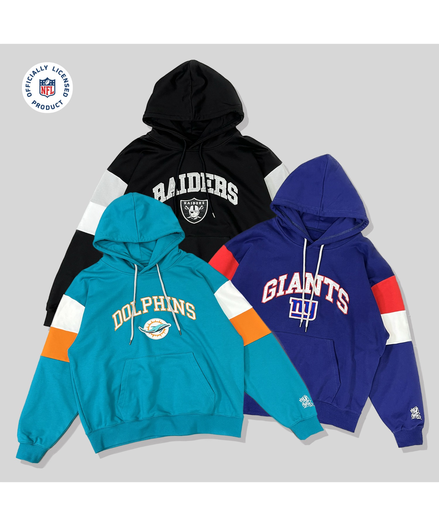 NFL×A'gem PULL HOODIE］アップリケ刺繍プルオーバーパーカー A'gem│A