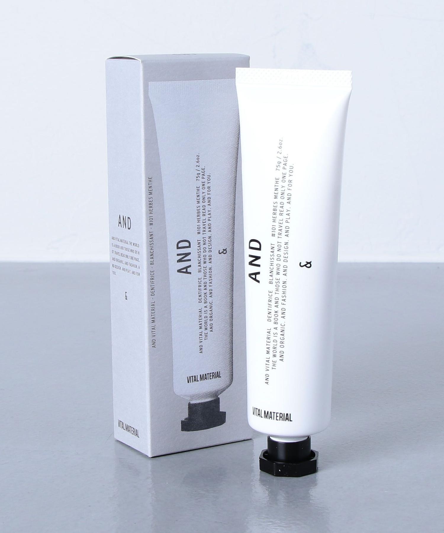 商品詳細 And Vital Material アンド ヴァイタルマテリアル トゥースペースト 75g United Arrows ユナイテッドアローズ 公式通販