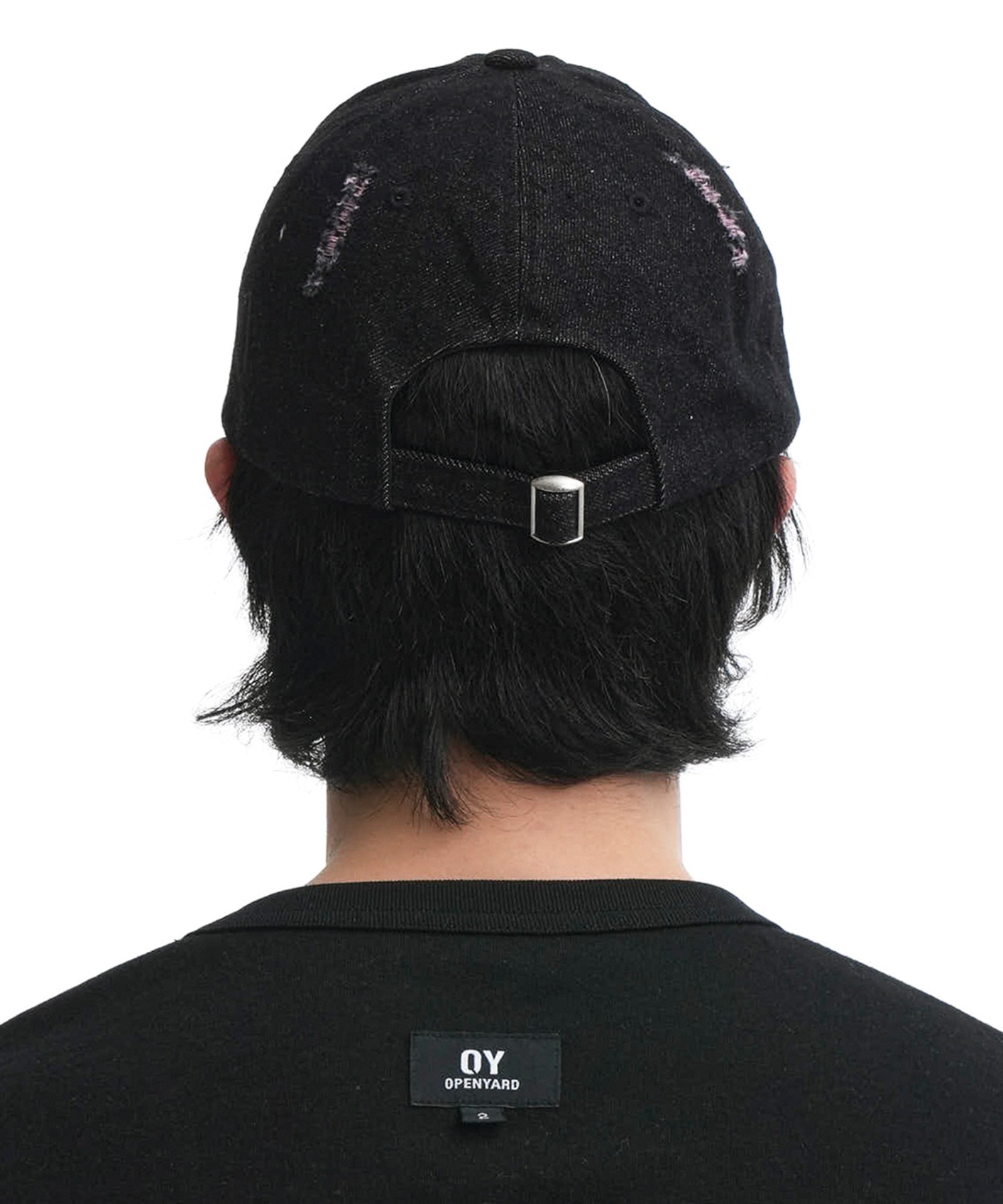 ★OY★DESTROYED S.L DENIM CAP-BLACK★正規品/韓国直送料込 OY】DESTROYED S.L DENIM CAP | OUR BRAND,OY | PRESSING WEB SHOP