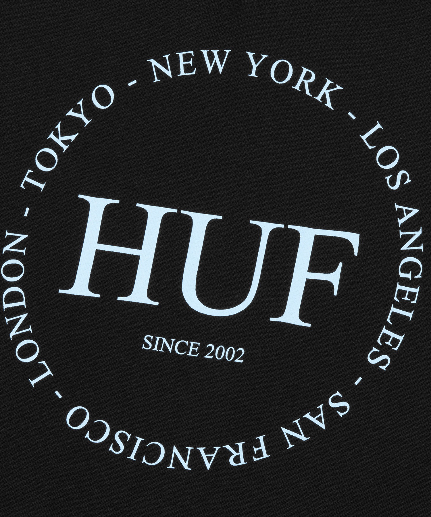 FINE PRINT FLEECE HOODIE / HUF ハフ ヘビーウェイト プリントロゴ パーカー