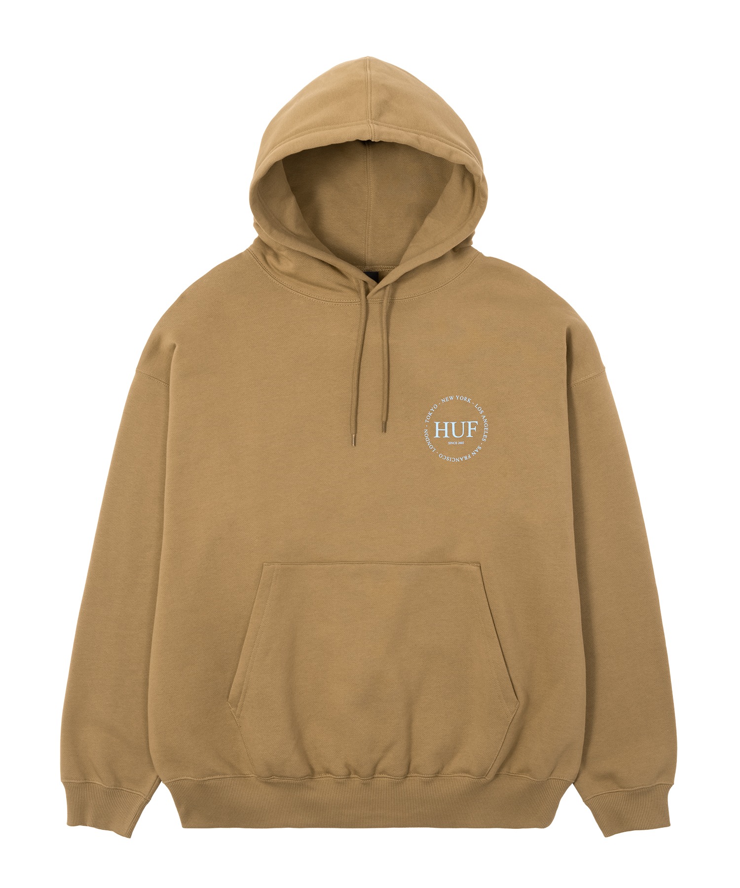 FINE PRINT FLEECE HOODIE / HUF ハフ ヘビーウェイト プリントロゴ パーカー