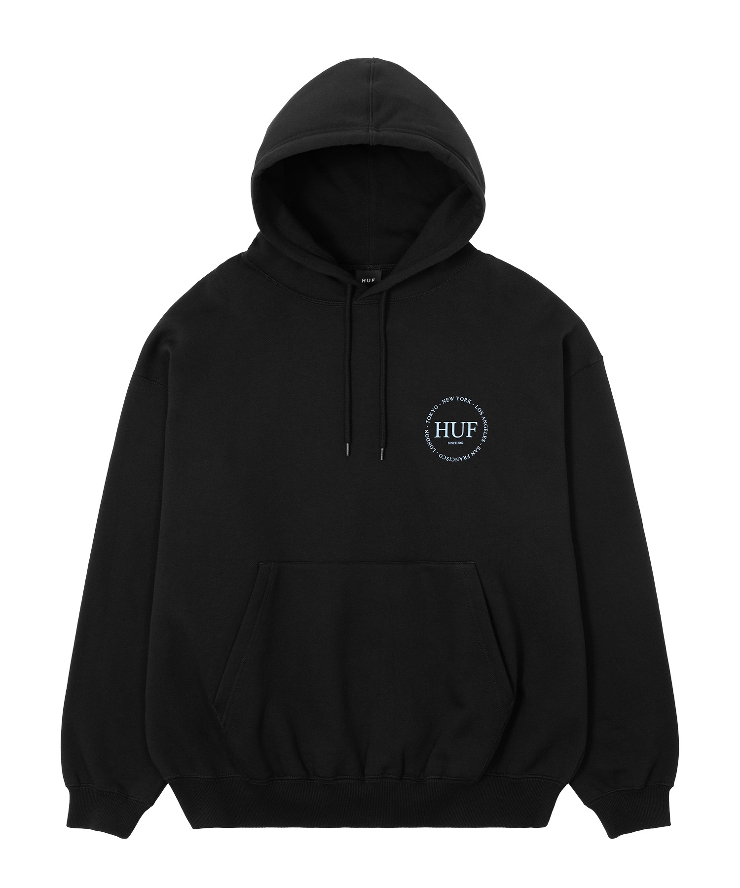 FINE PRINT FLEECE HOODIE / HUF ハフ ヘビーウェイト プリントロゴ パーカー