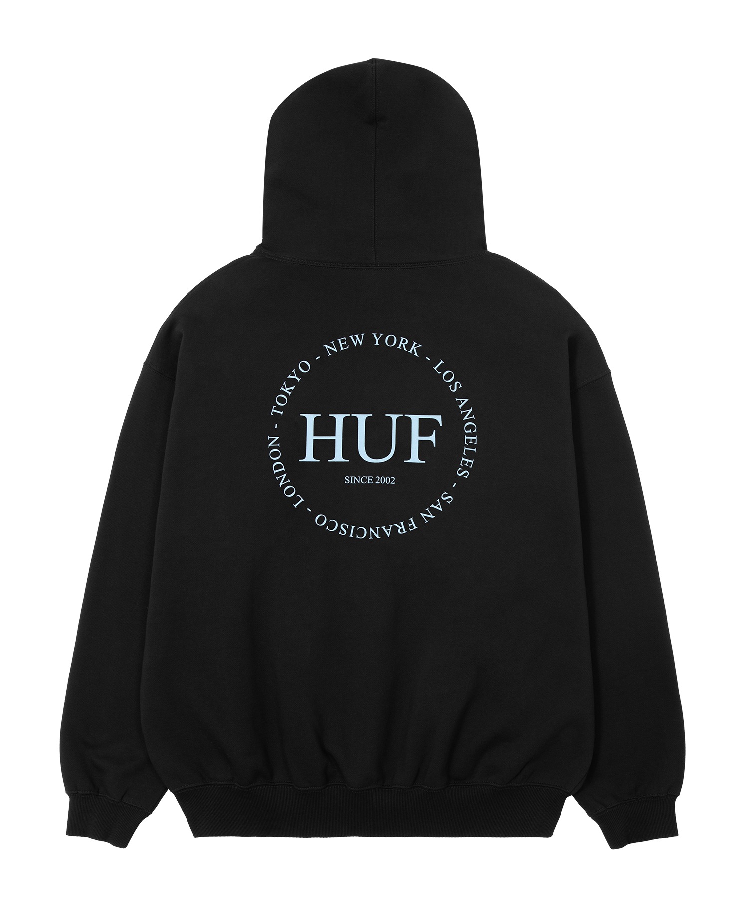 FINE PRINT FLEECE HOODIE / HUF ハフ ヘビーウェイト プリントロゴ パーカー
