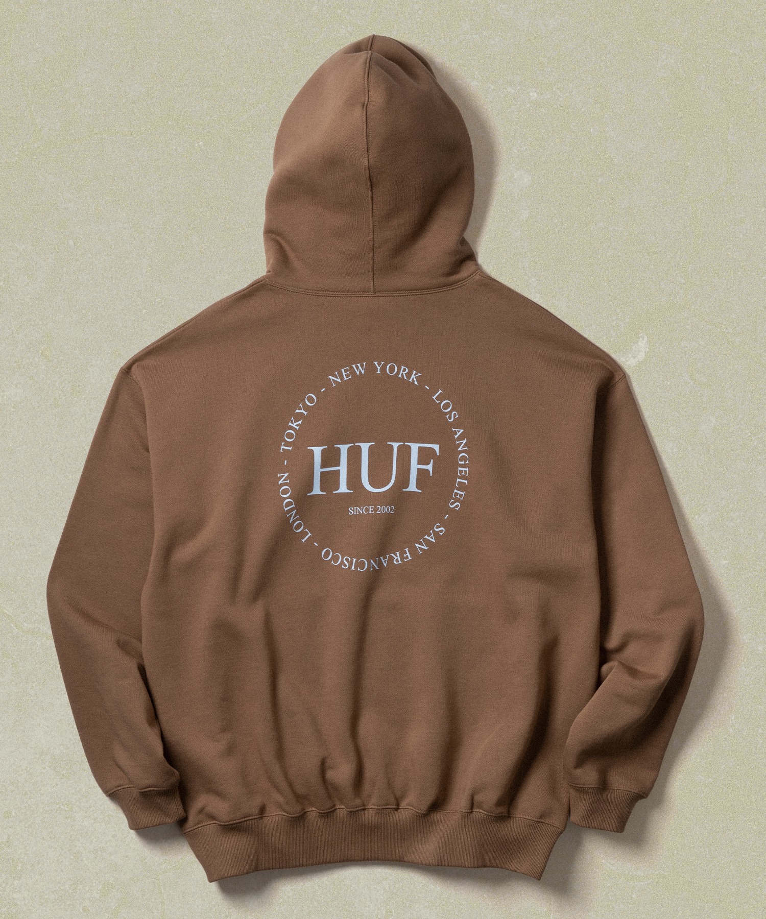 FINE PRINT FLEECE HOODIE / HUF ハフ ヘビーウェイト プリントロゴ パーカー