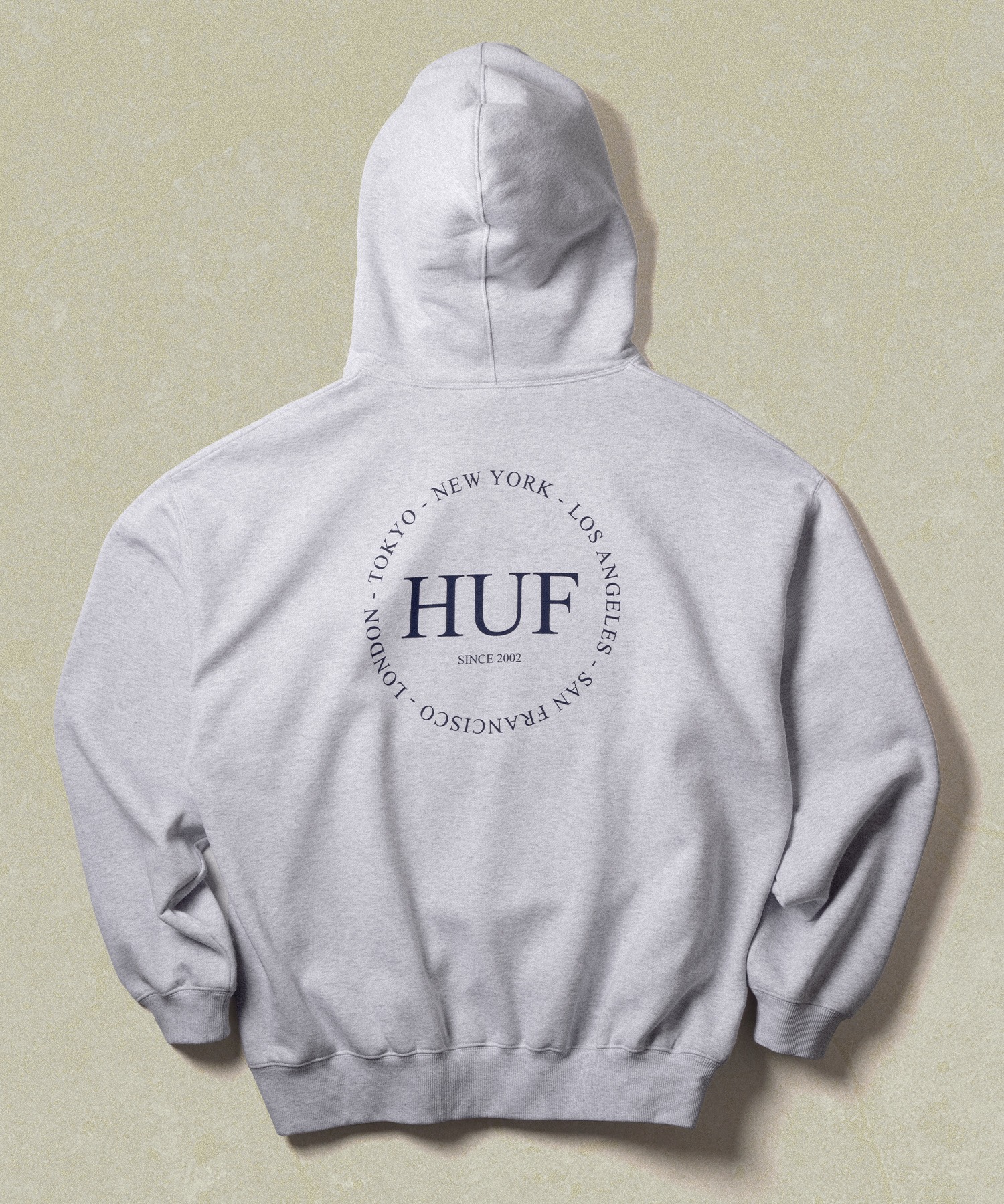 FINE PRINT FLEECE HOODIE / HUF ハフ ヘビーウェイト プリントロゴ パーカー