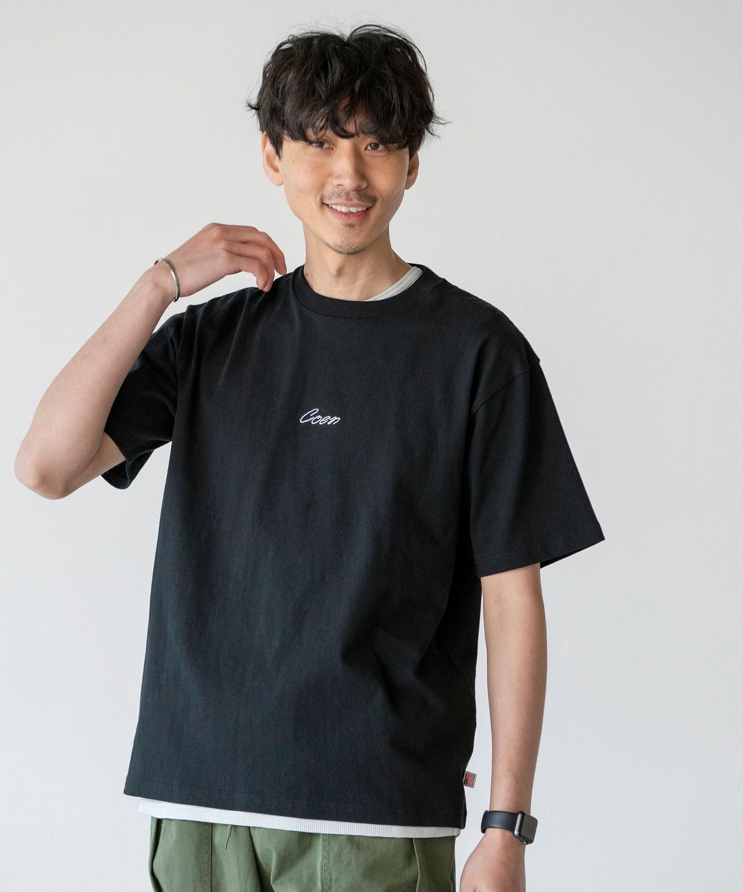 コーエンロゴ刺繍tシャツ メンズ Men Coen コーエン 公式ファッション通販