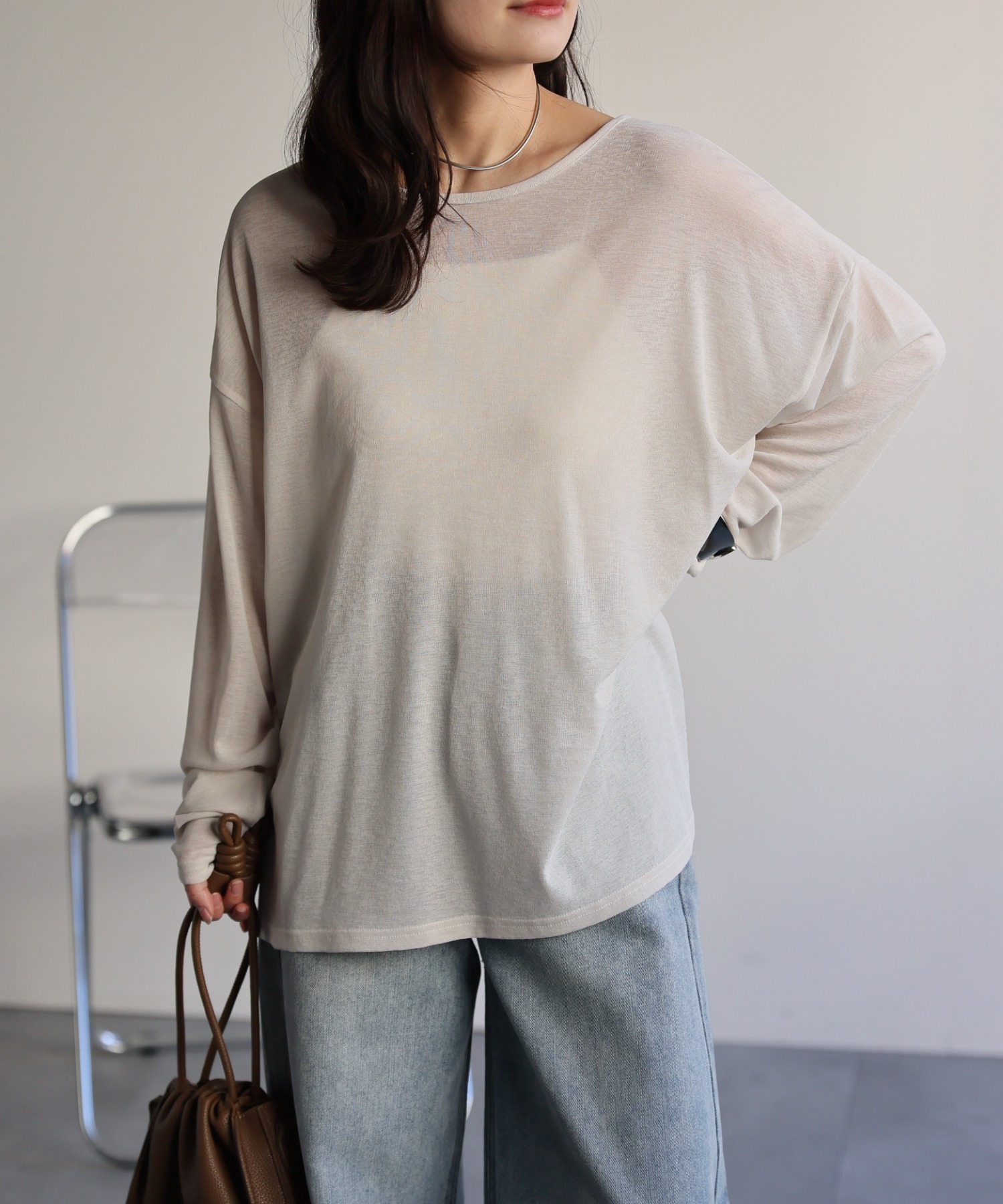 model：156cm 着用サイズ：FREE