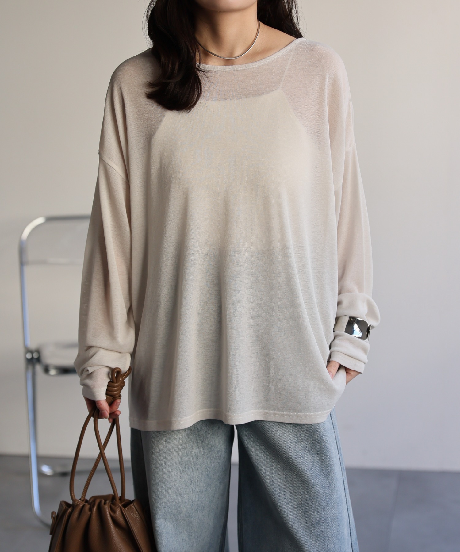 model：156cm 着用サイズ：FREE