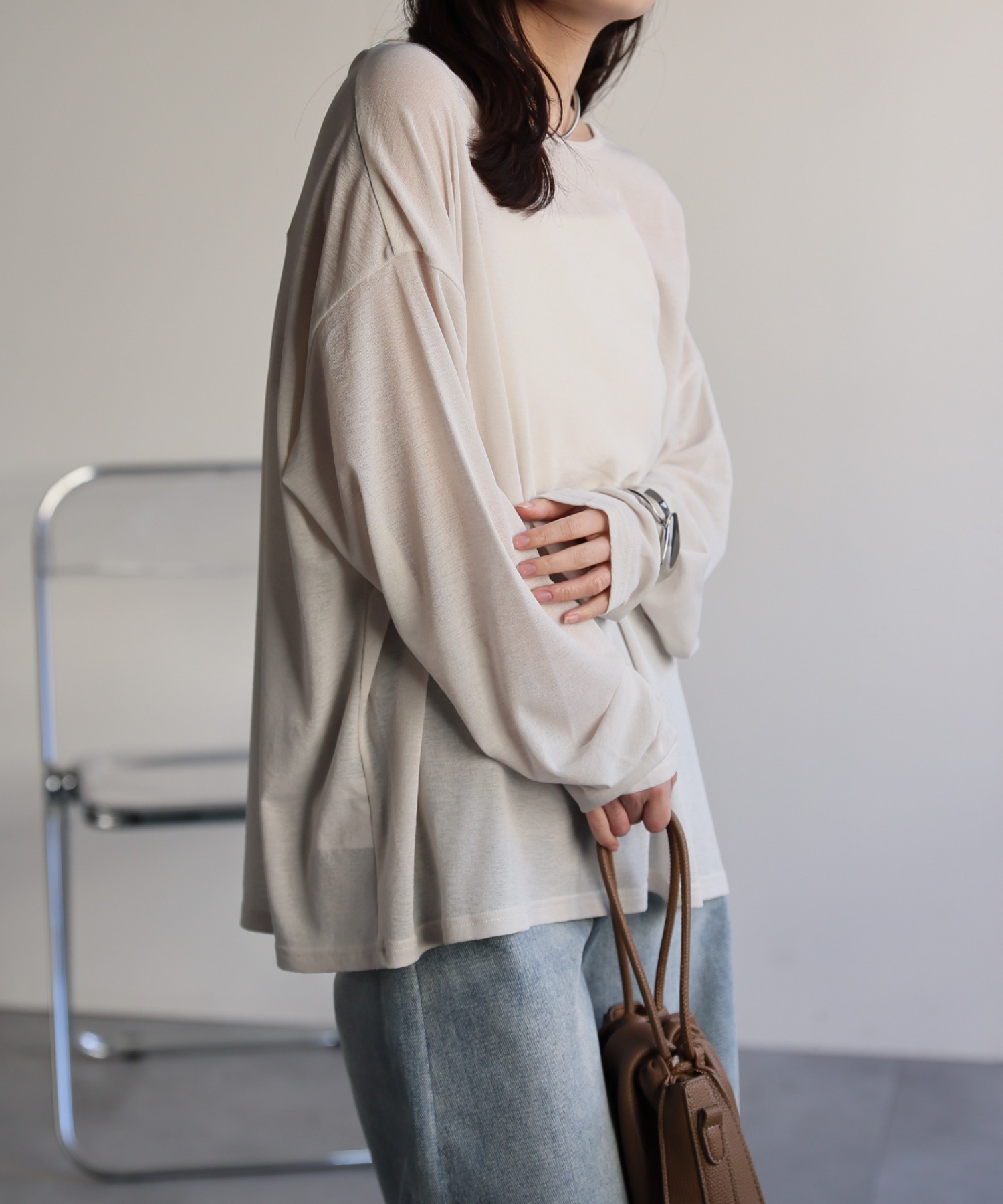model：156cm 着用サイズ：FREE