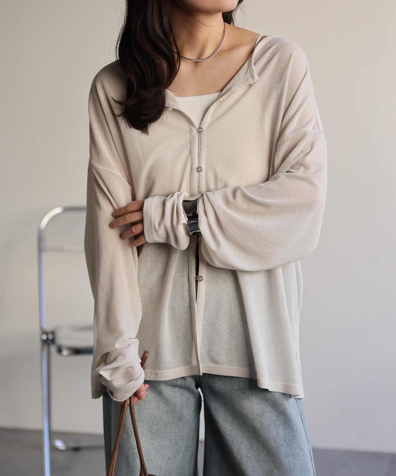 model：156cm 着用サイズ：FREE