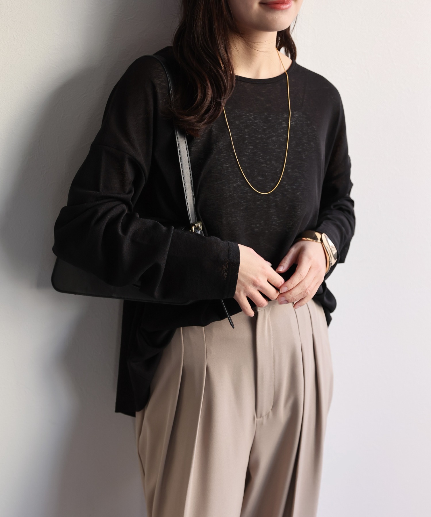 model：156cm 着用サイズ：FREE