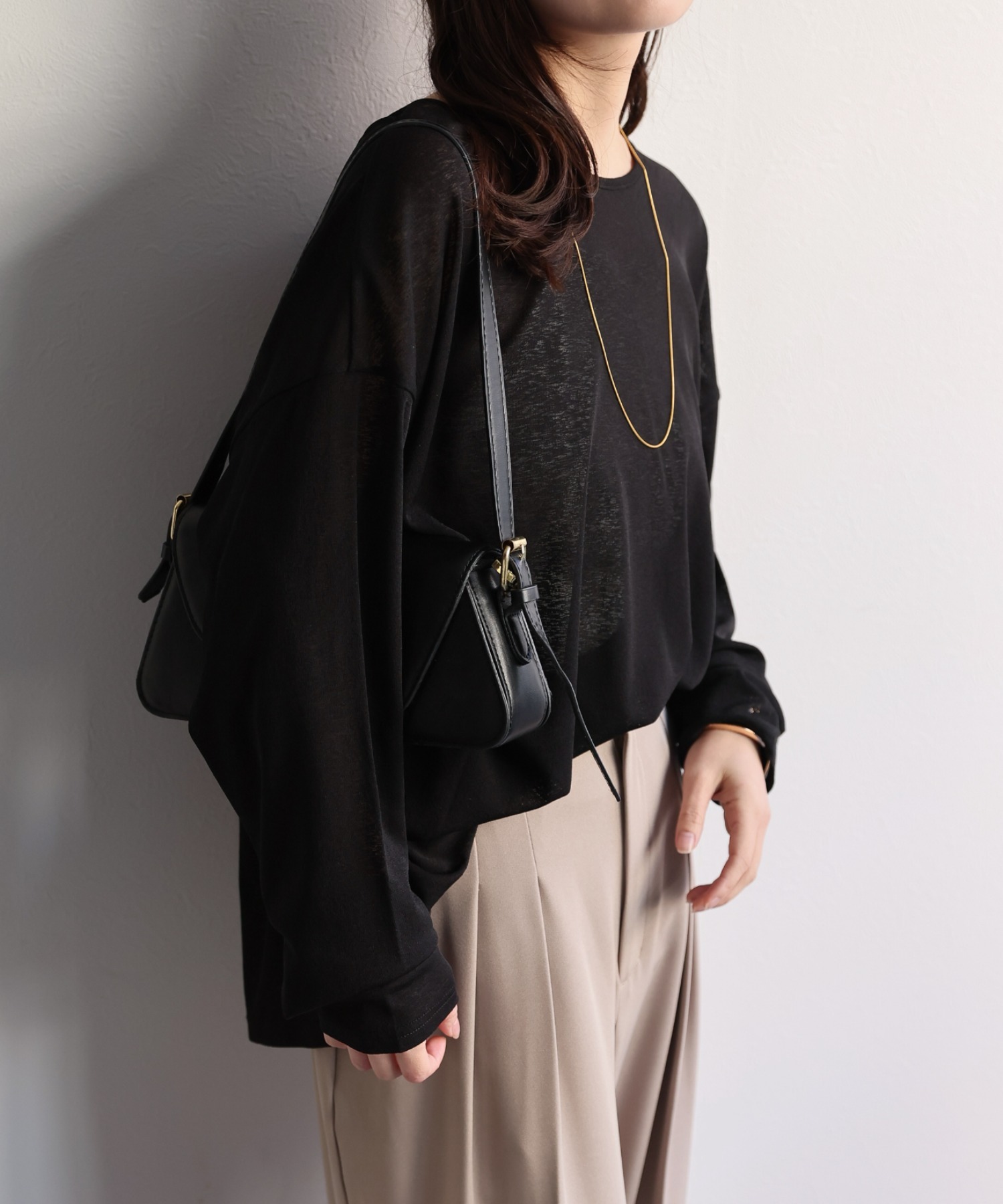 model：156cm 着用サイズ：FREE